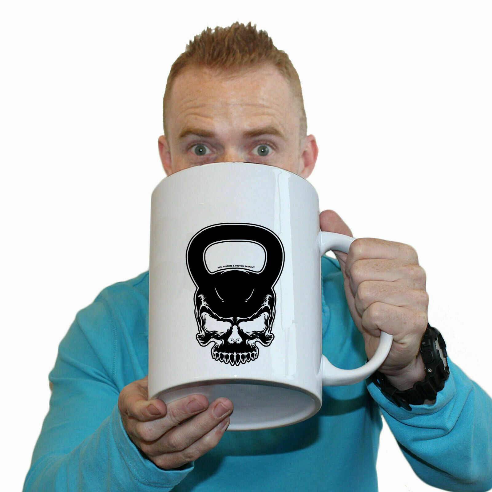 Swps Kettlebell Skull - Funny Giant 2 Litre Mug