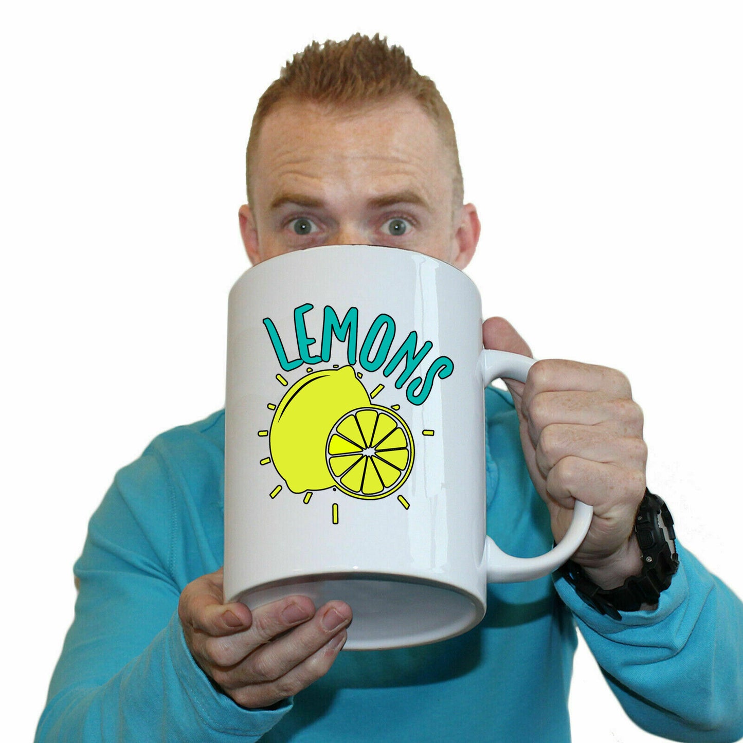 Lemons Cooking Kitchen Chef - Funny Giant 2 Litre Mug