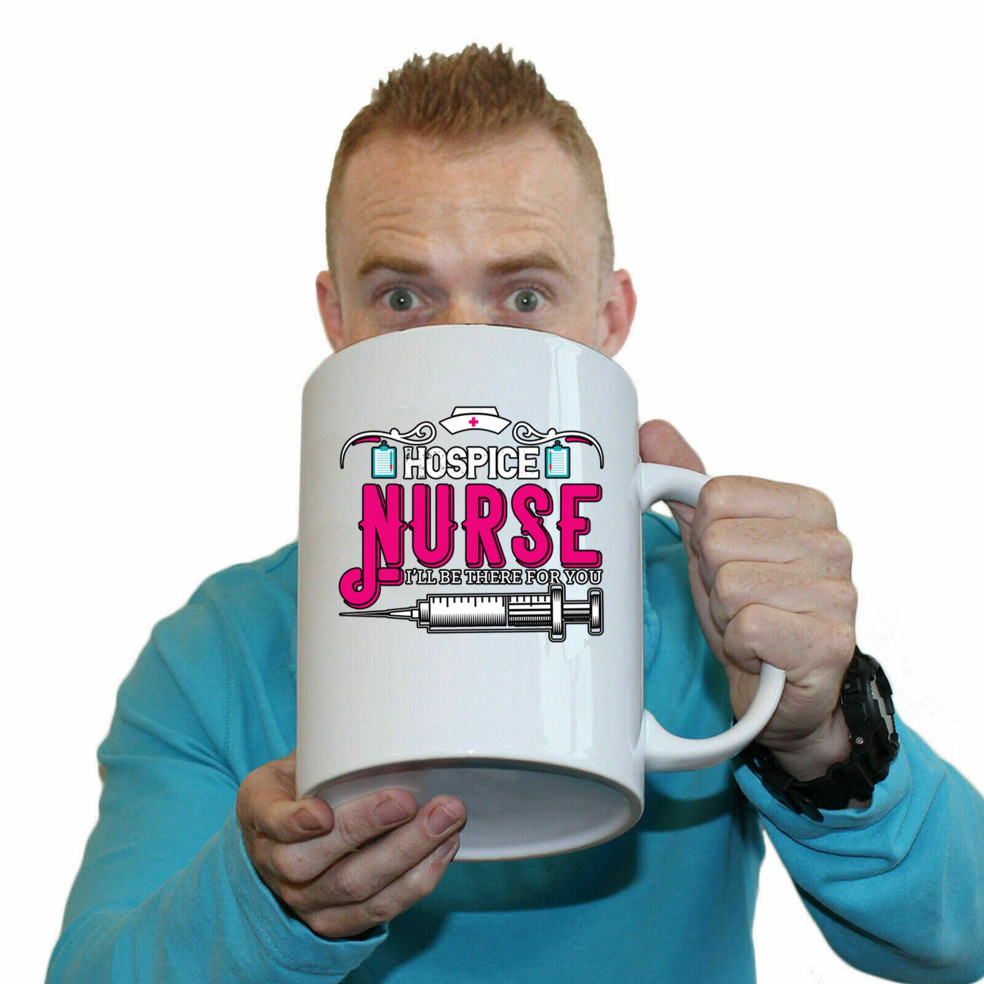 Hospice Nurse - Funny Giant 2 Litre Mug