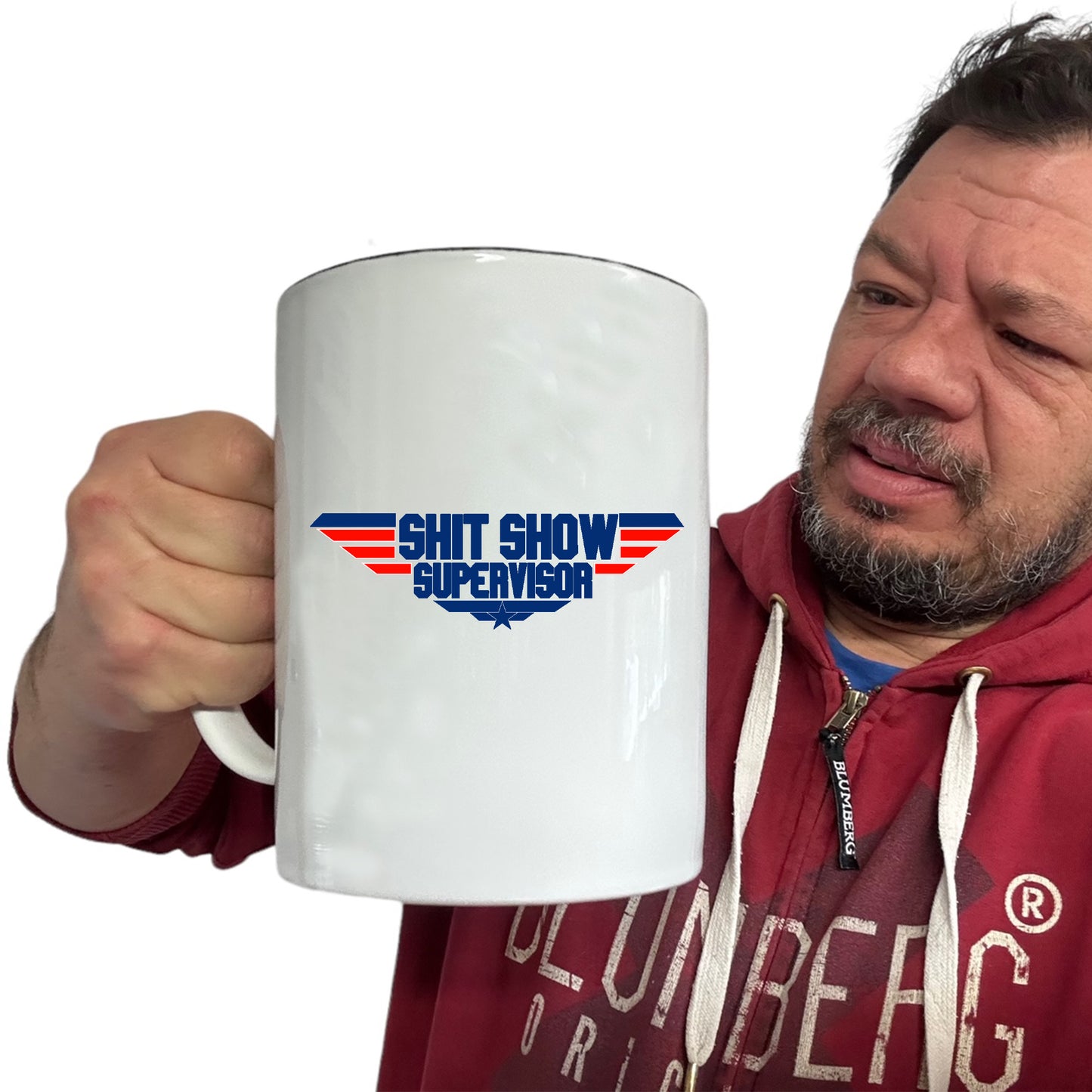 Shit Show Supervisor Logo - Funny Giant 2 Litre Mug