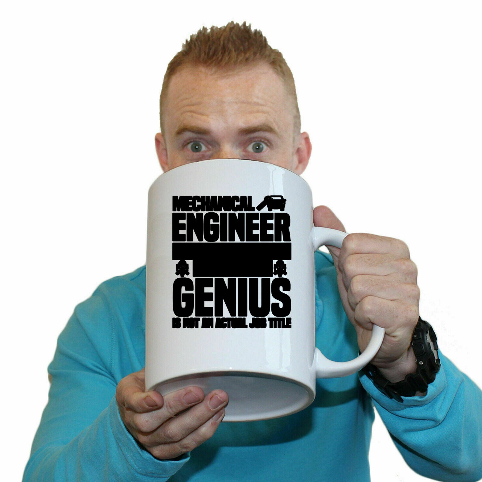 Mechanical Engineer Multi Tasking Genius Not Job Title - Funny Giant 2 Litre Mug