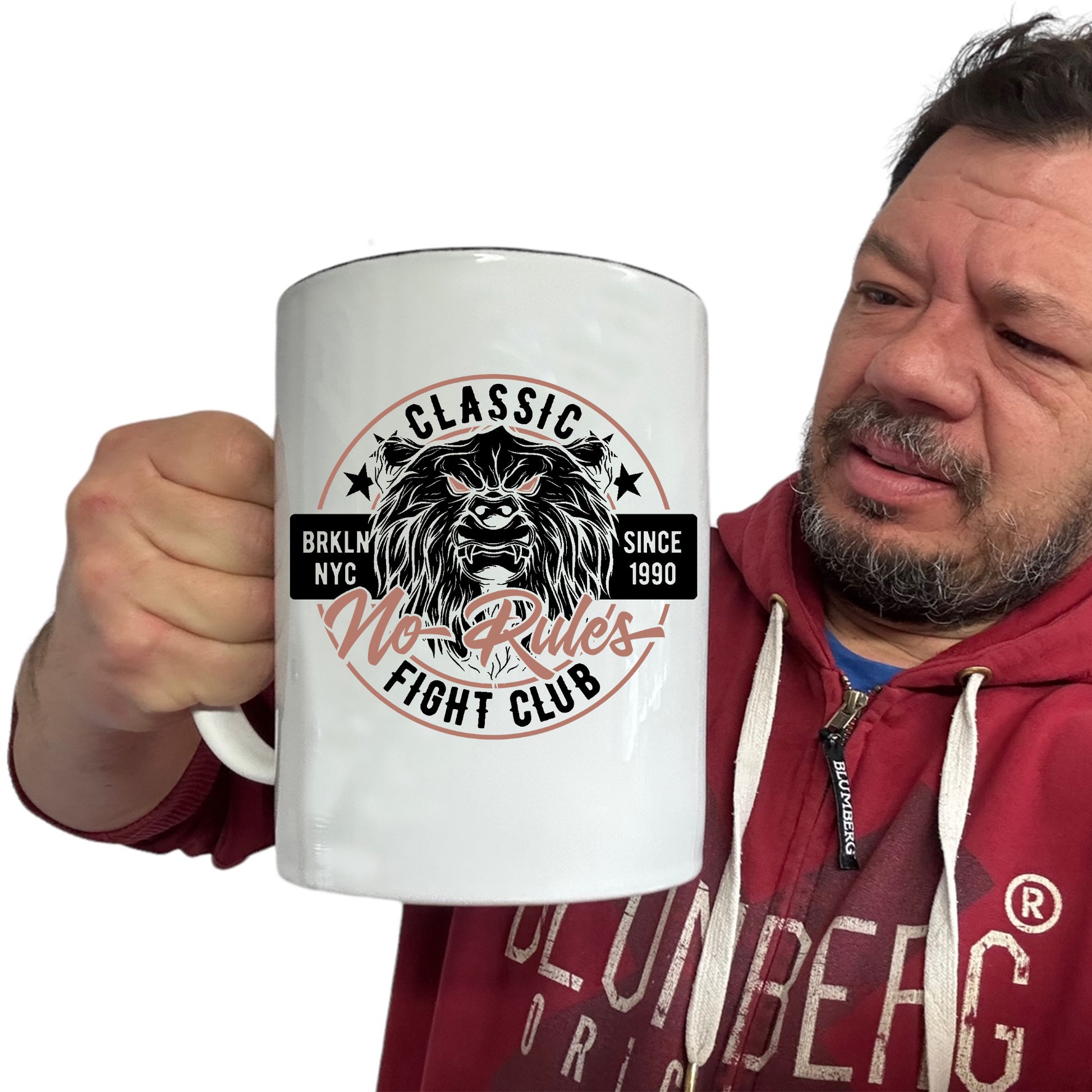 No Rules Fight Club Nyc Boxing - Funny Giant 2 Litre Mug