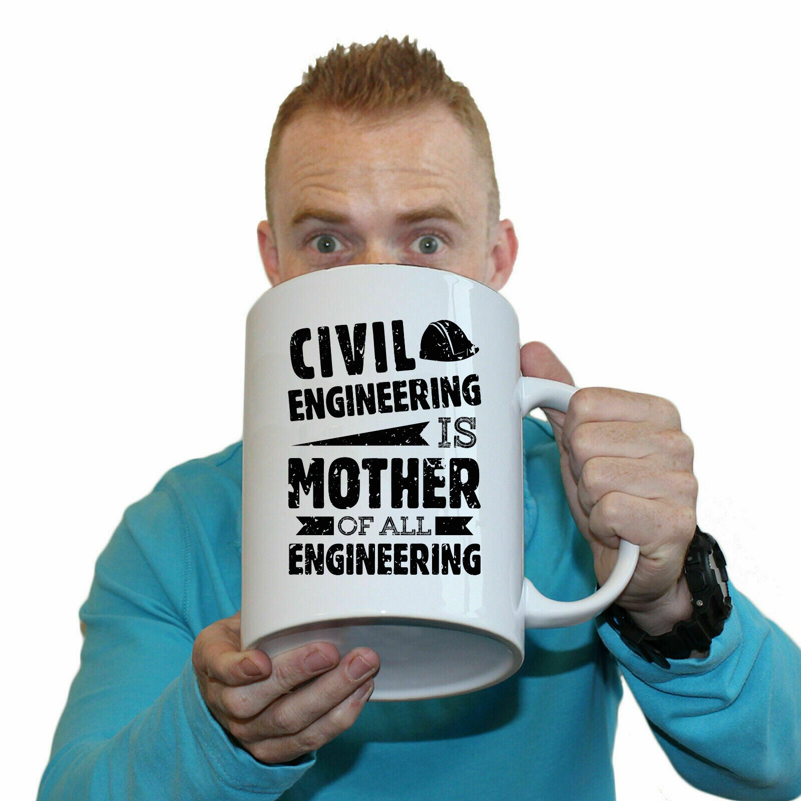 Civil Engineering Is The Mother Of All - Funny Giant 2 Litre Mug