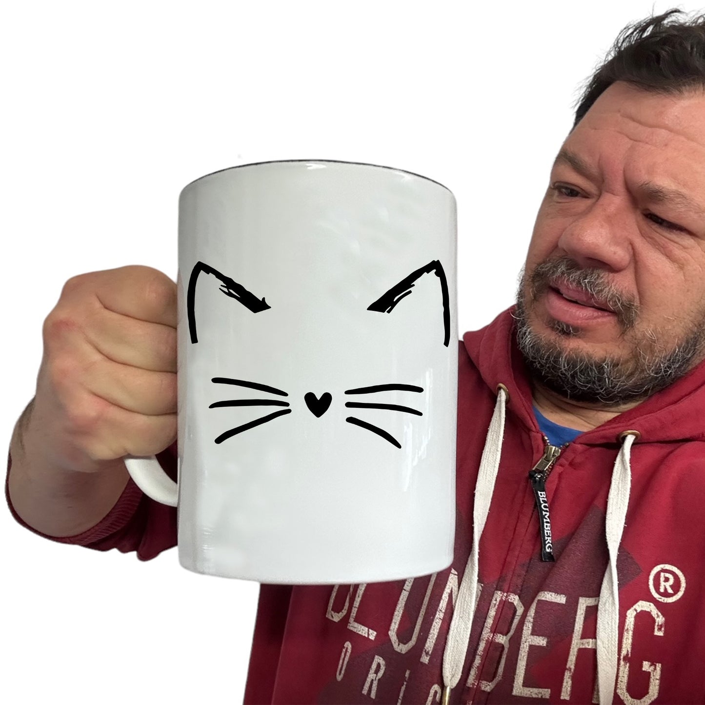 Cat Face Kitten Cats - Funny Giant 2 Litre Mug