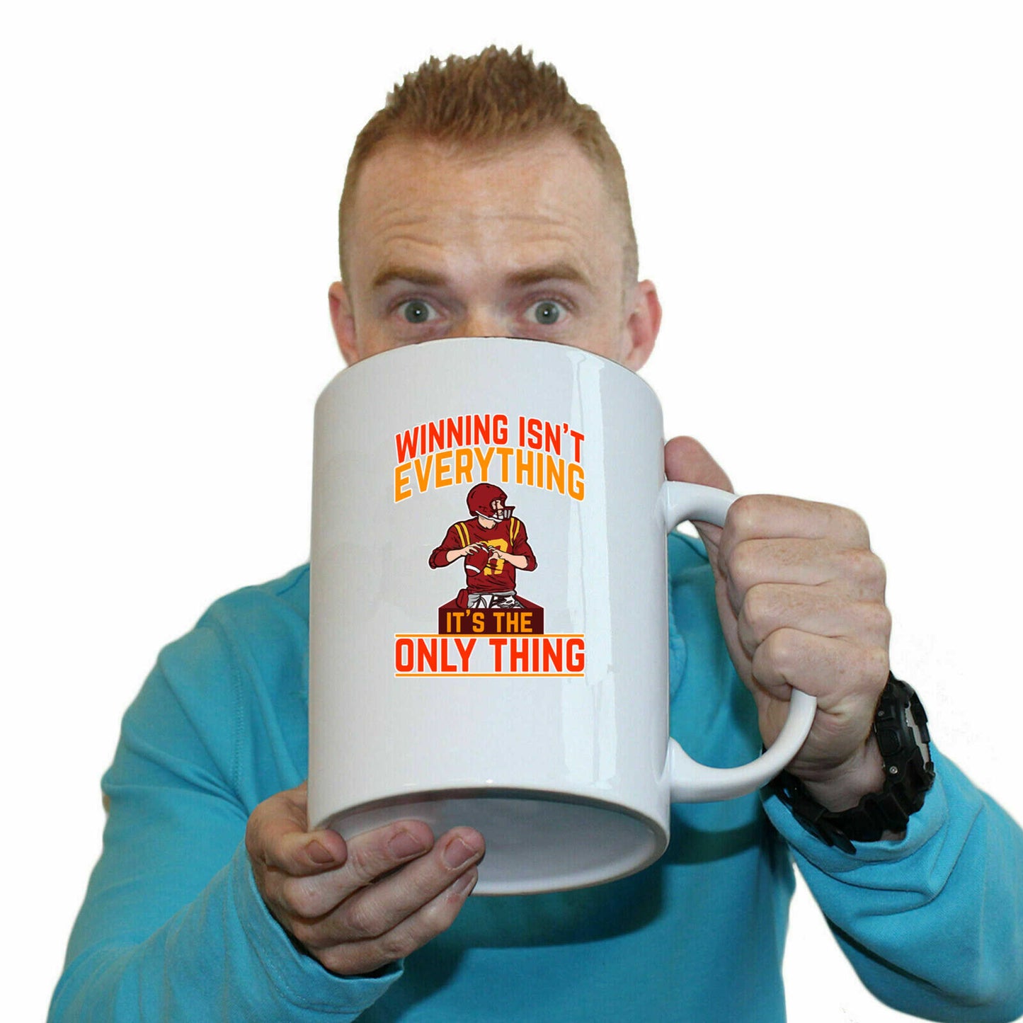 Winning Isnt Everything American Football Gridiron - Funny Giant 2 Litre Mug