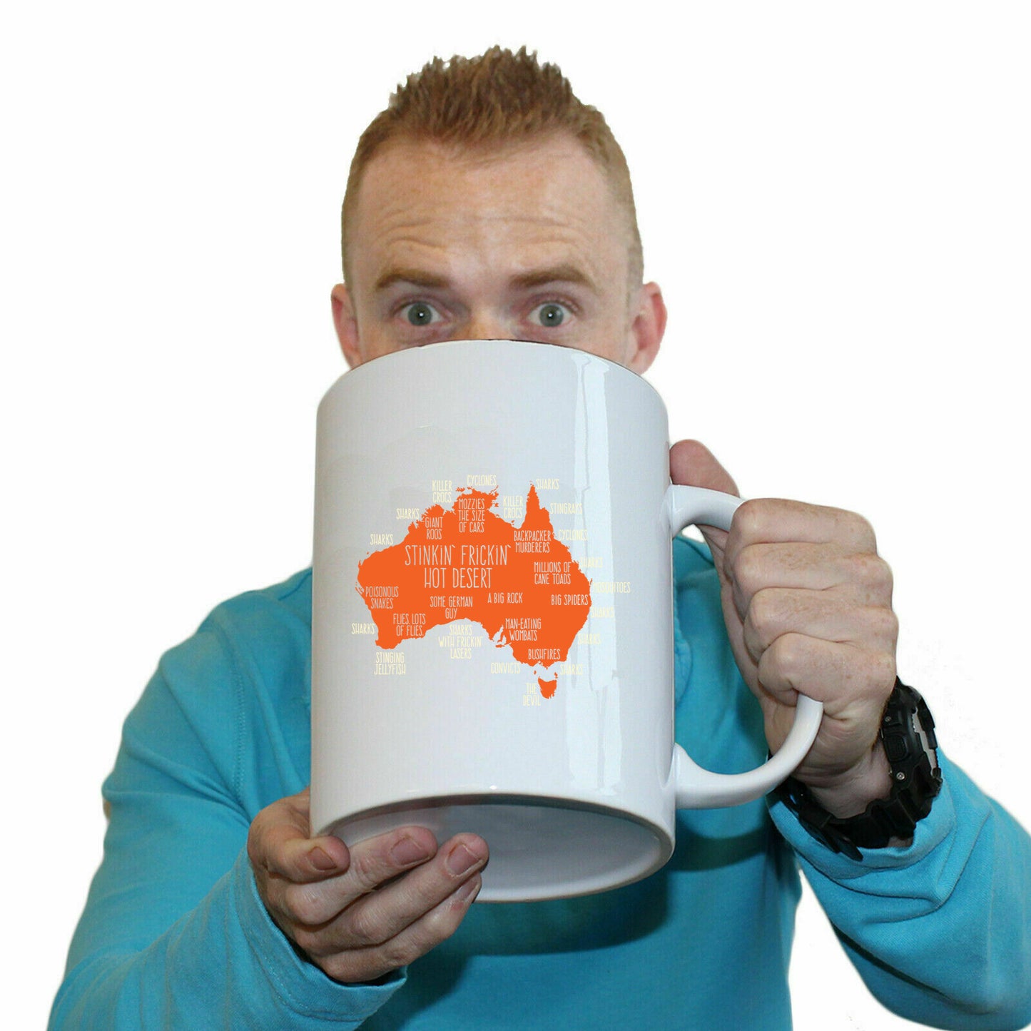 Australia Explained - Funny Giant 2 Litre Mug