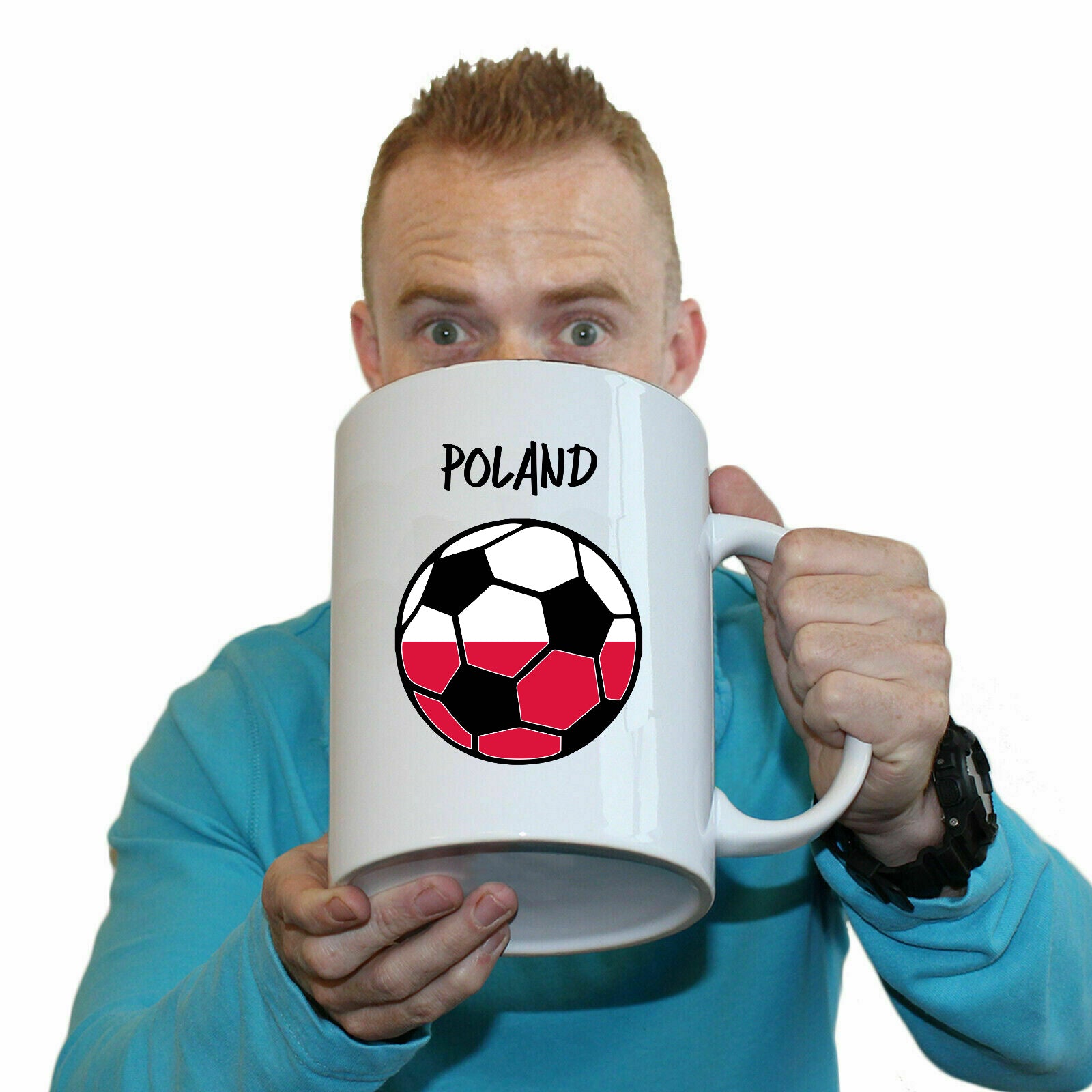 Poland Football - Funny Giant 2 Litre Mug