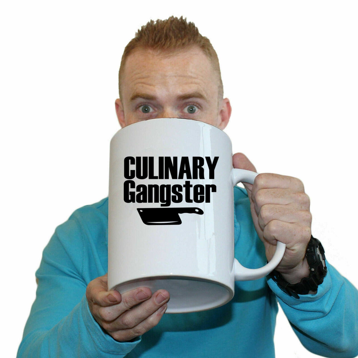 Culinary Gangster Knife V3 - Funny Giant 2 Litre Mug