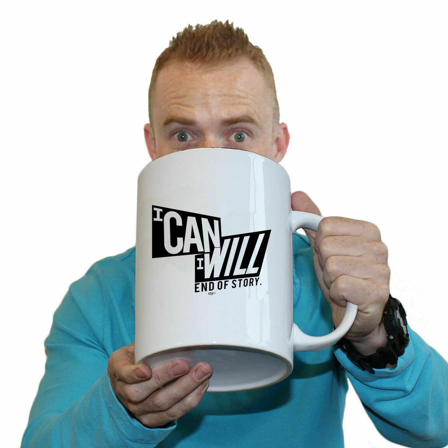 Can Will End Of Story - Funny Giant 2 Litre Mug