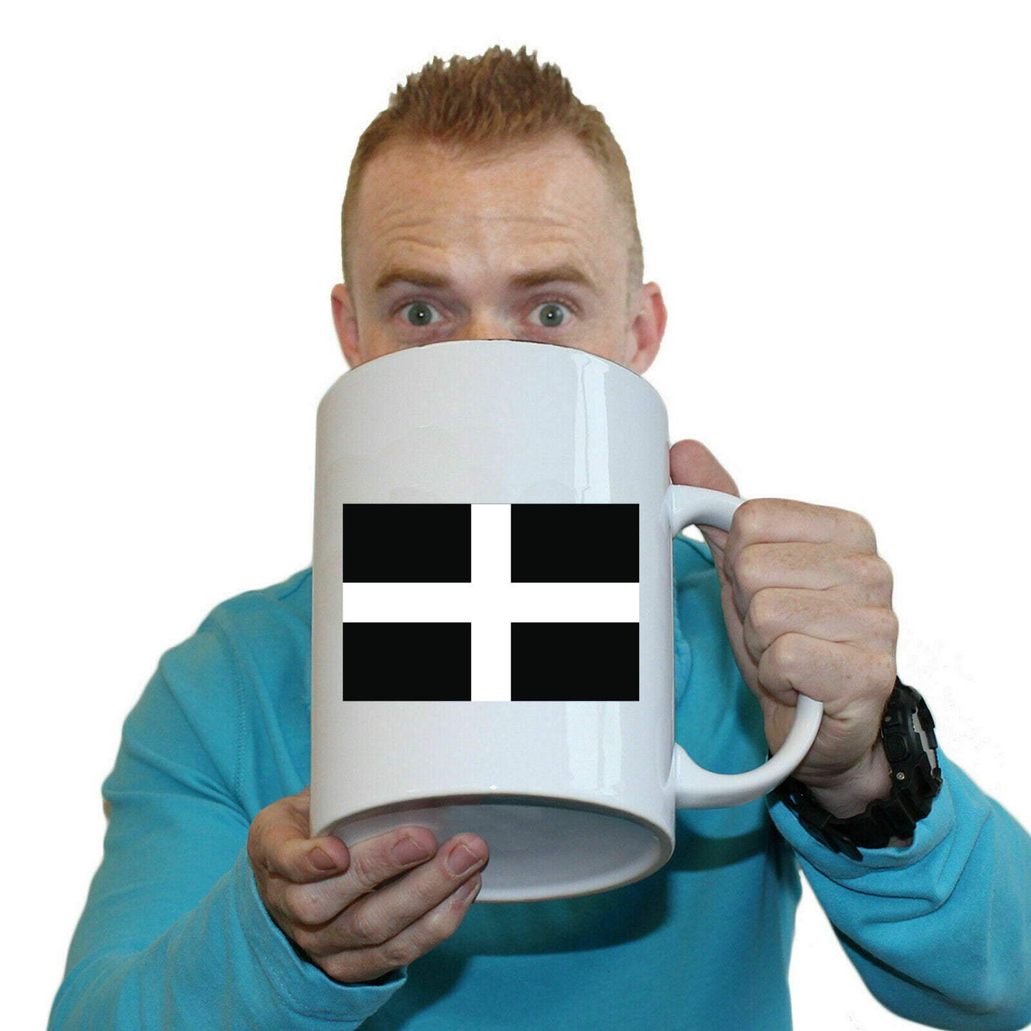 Cornwall Flag - Funny Giant 2 Litre Mug