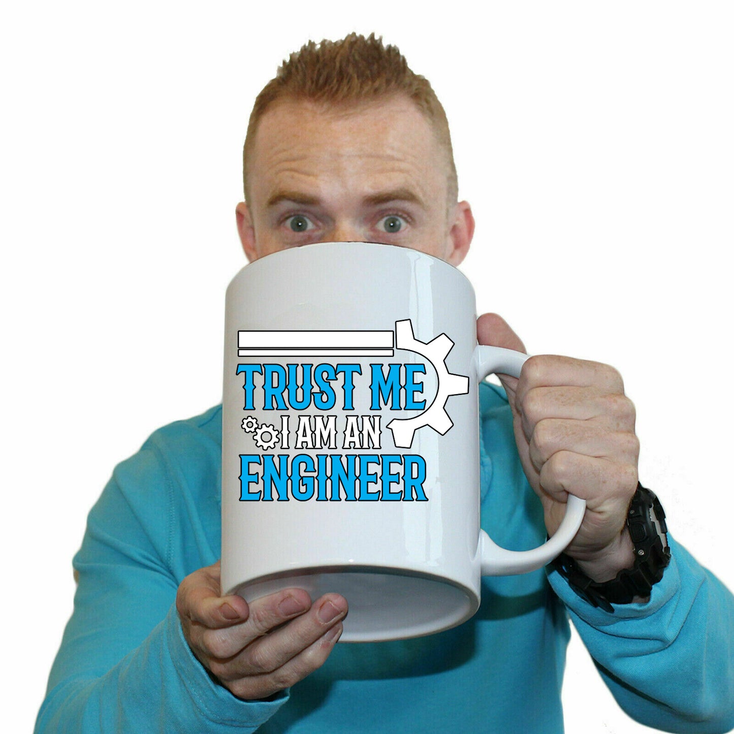 Trust Me I Am An Engineer - Funny Giant 2 Litre Mug