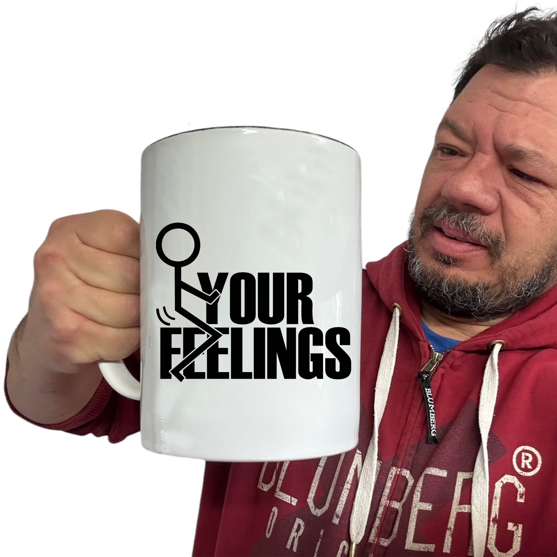 F Ck Your Feelings Rude - Funny Giant 2 Litre Mug