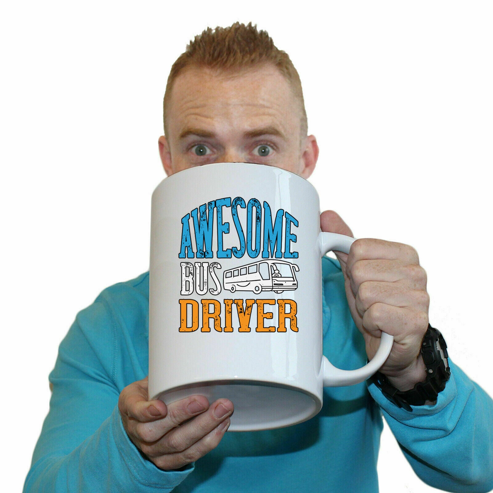 Awesome Bus Driver - Funny Giant 2 Litre Mug