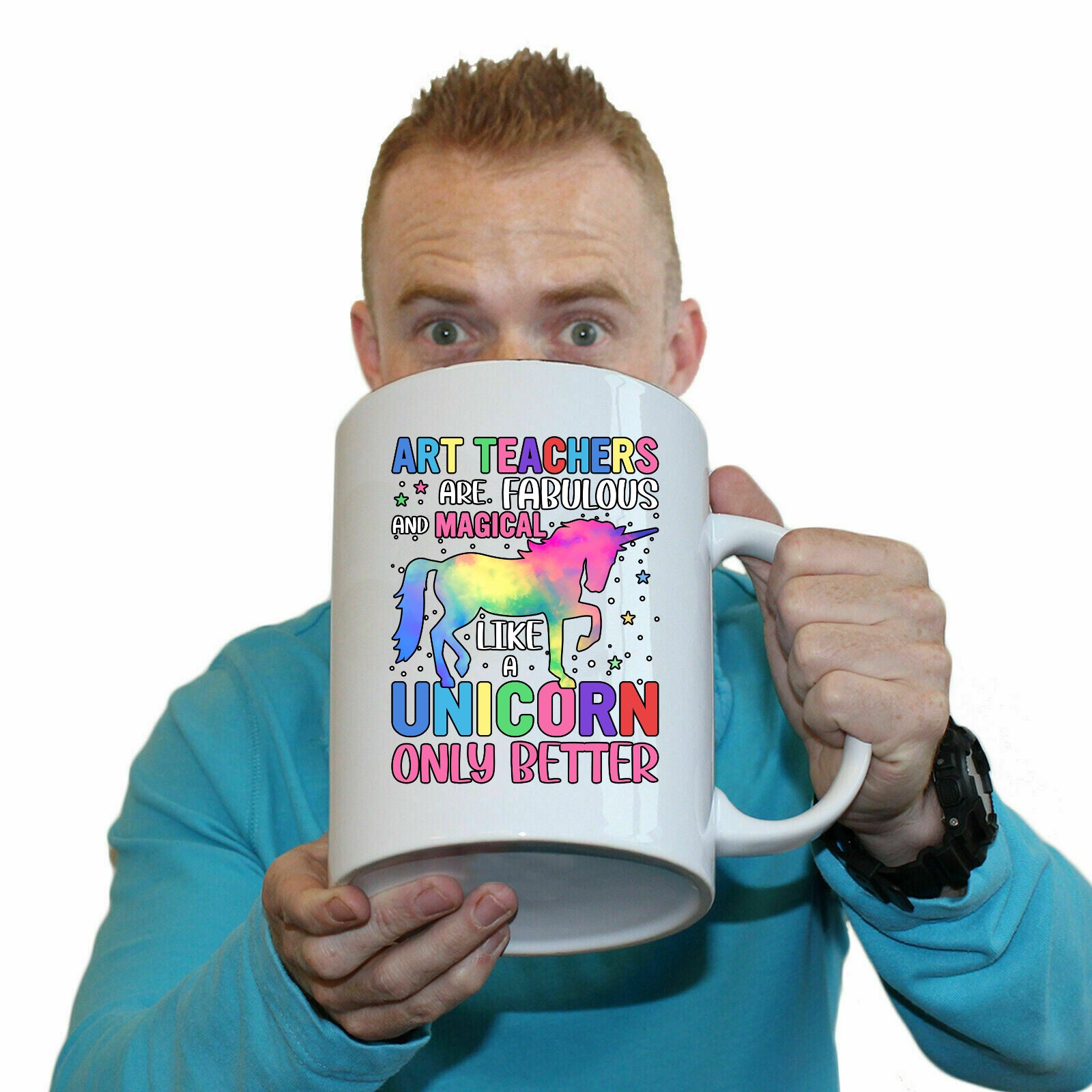 Art Teachers Fabulous And Magical Like Unicorns - Funny Giant 2 Litre Mug