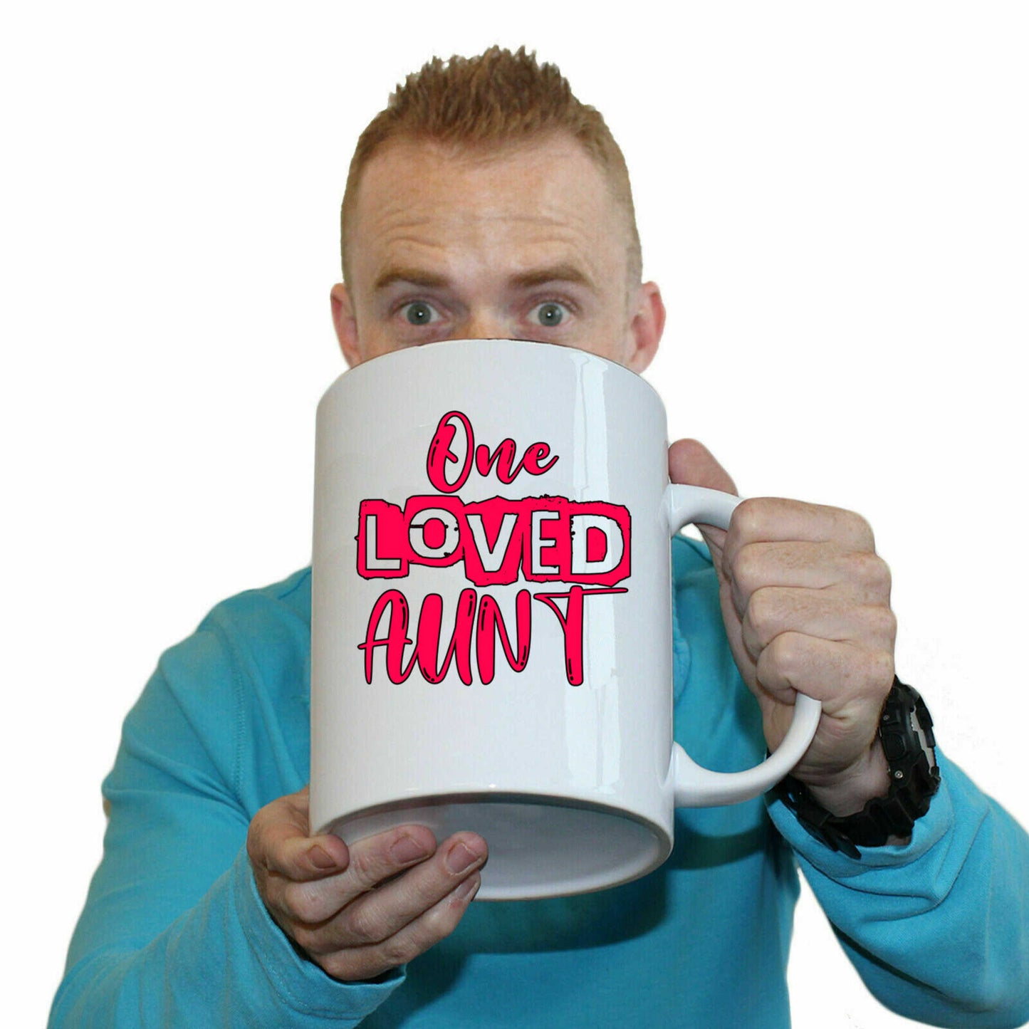 One Loved Aunt Auntie - Funny Giant 2 Litre Mug