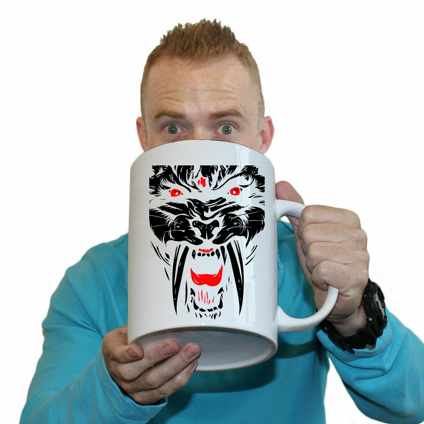 Sabertooth Animal Fashion - Funny Giant 2 Litre Mug