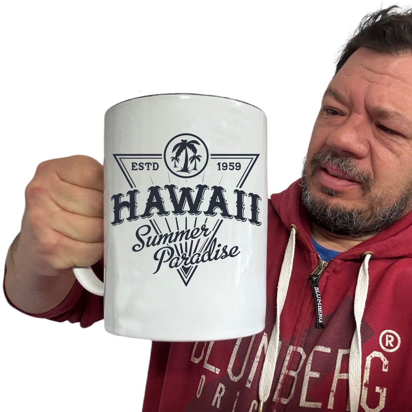 Hawaii Beach Summer Paradise - Funny Giant 2 Litre Mug