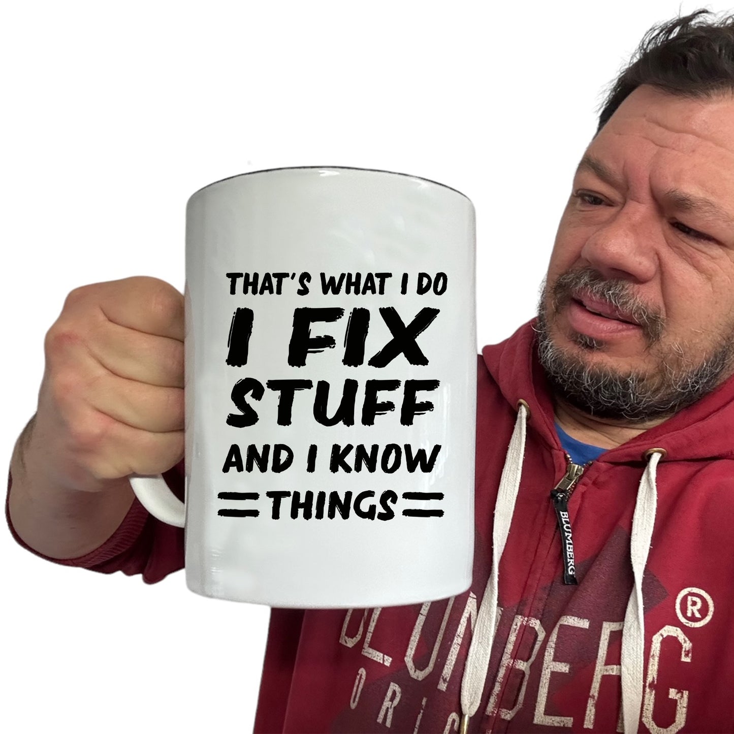 Thats What I Do Fix Stuff - Funny Giant 2 Litre Mug