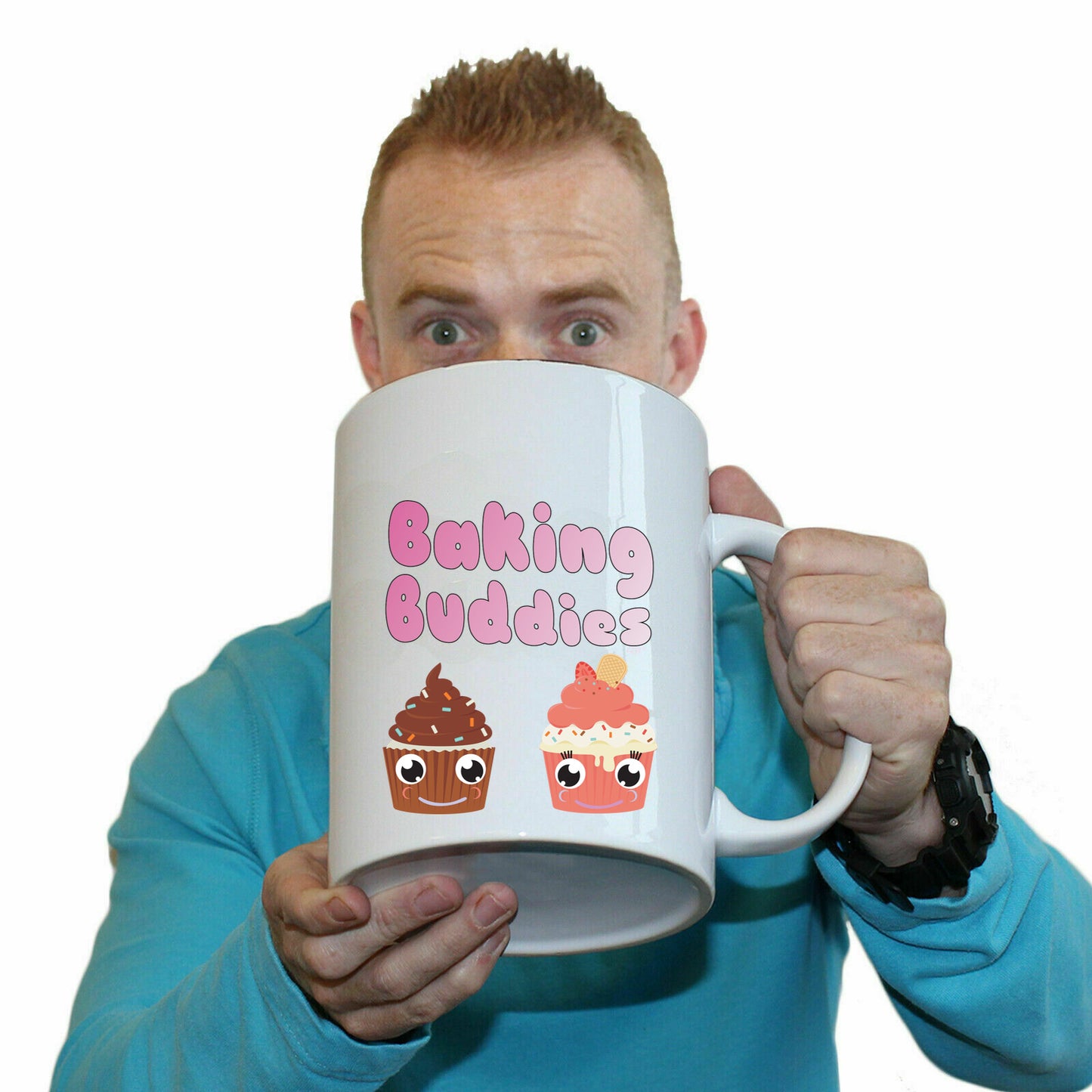 Baking Buddies Cup Cakes - Funny Giant 2 Litre Mug