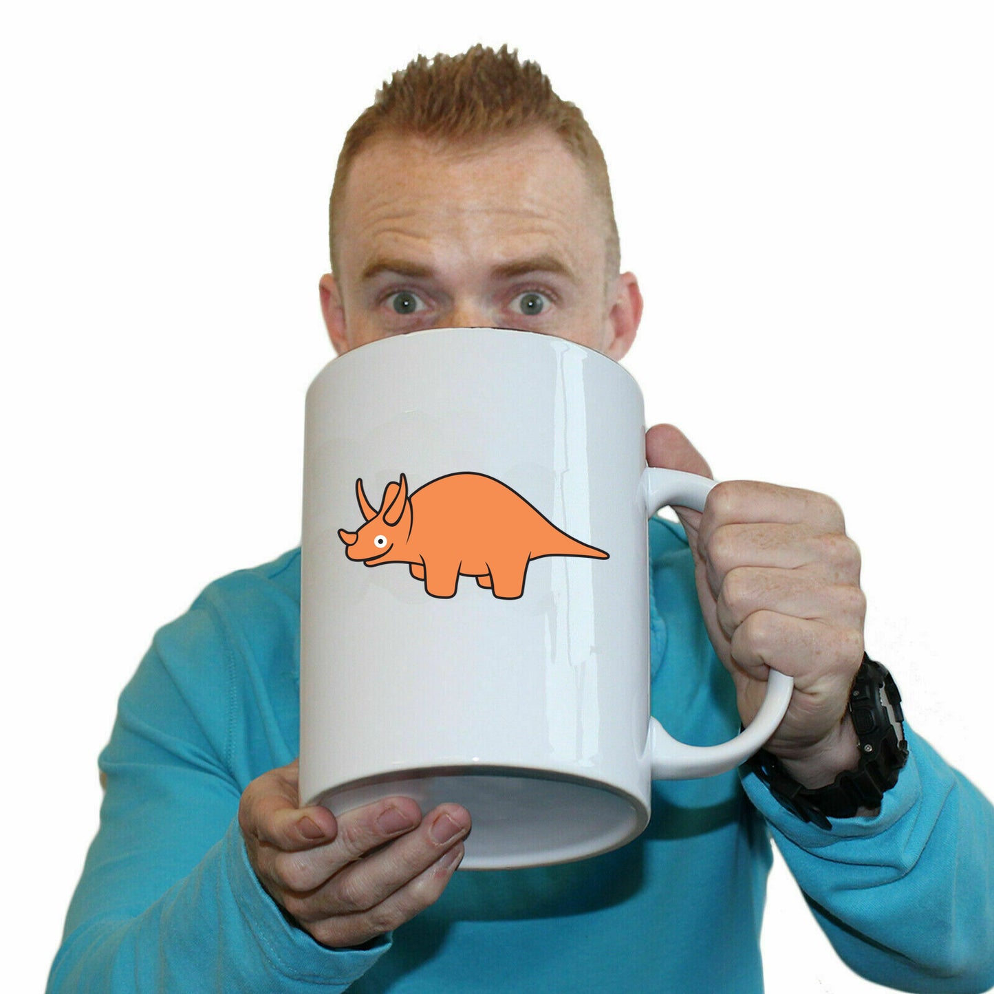 Dinosaur Triceratops Ani Mates - Funny Giant 2 Litre Mug