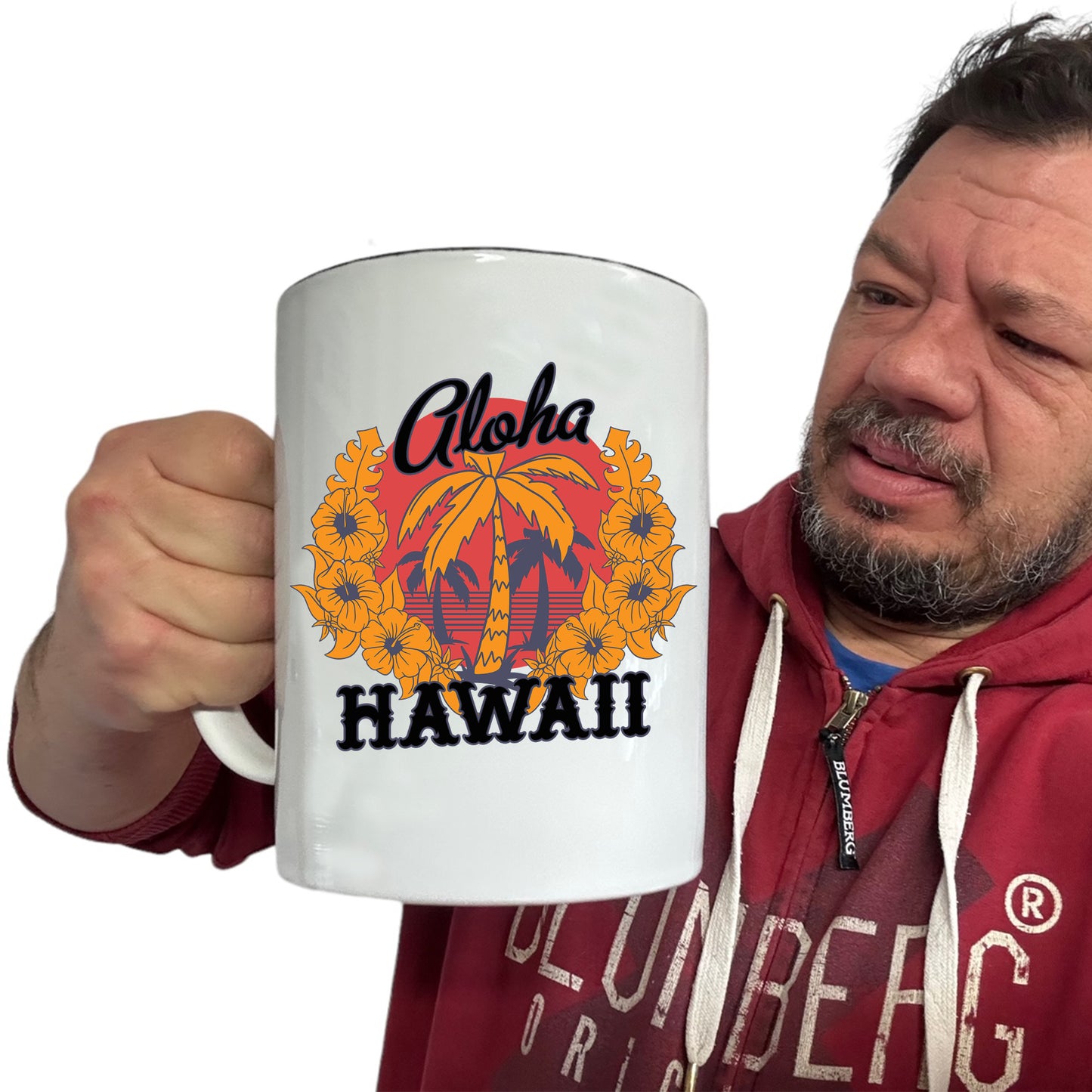 Aloha Hawaii Beach Fashion - Funny Giant 2 Litre Mug