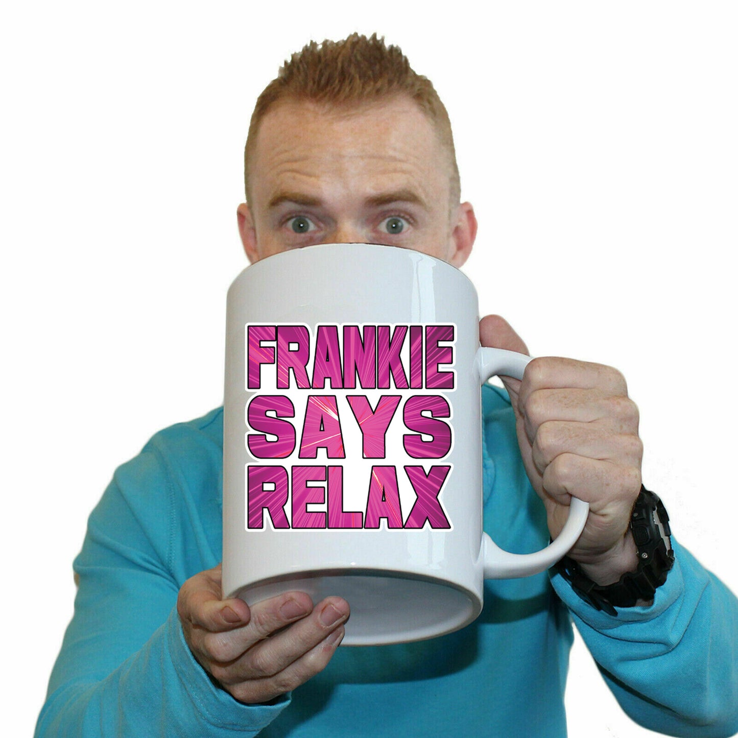 Frankie Pink Lazer - Funny Giant 2 Litre Mug