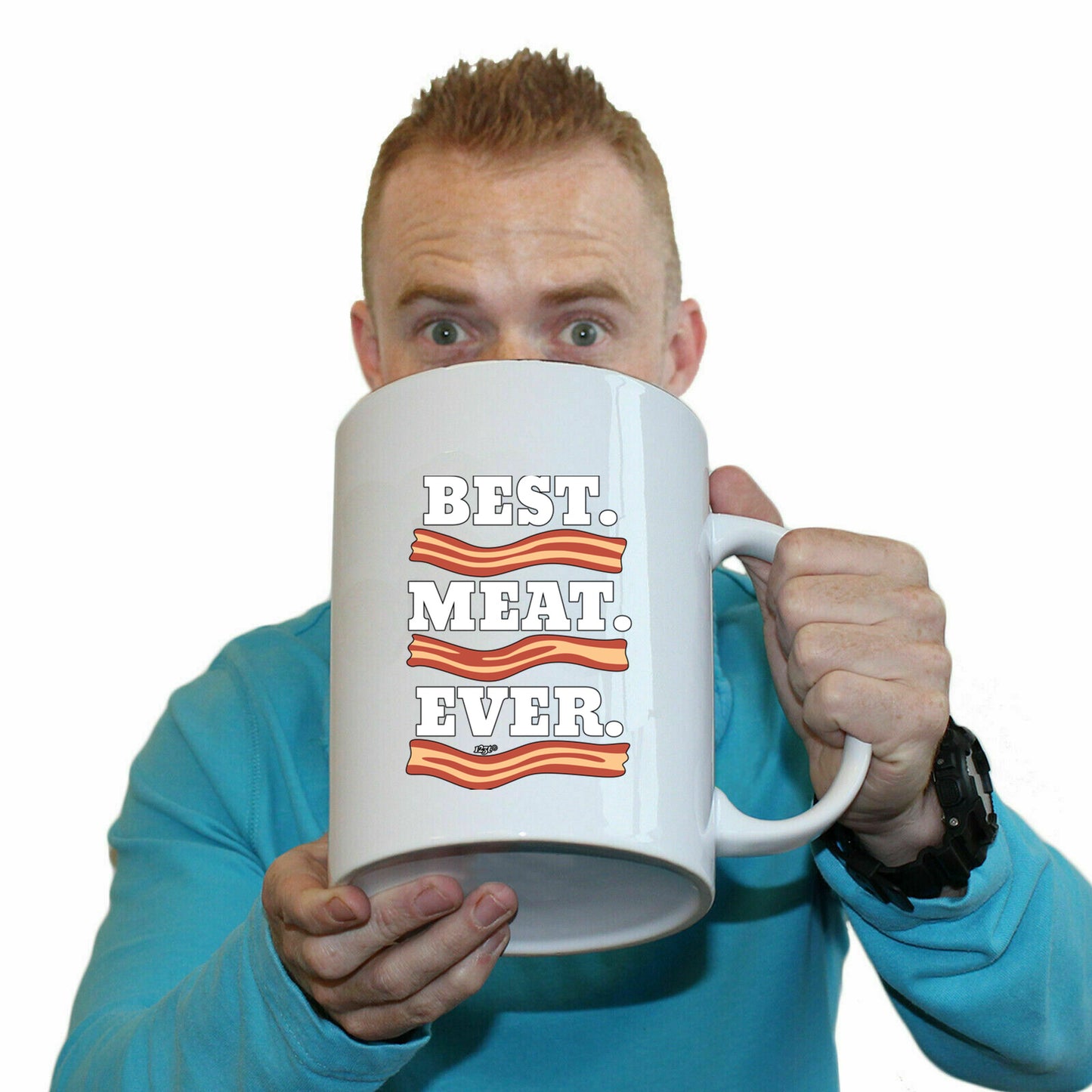 Best Meat Ever Bacon - Funny Giant 2 Litre Mug