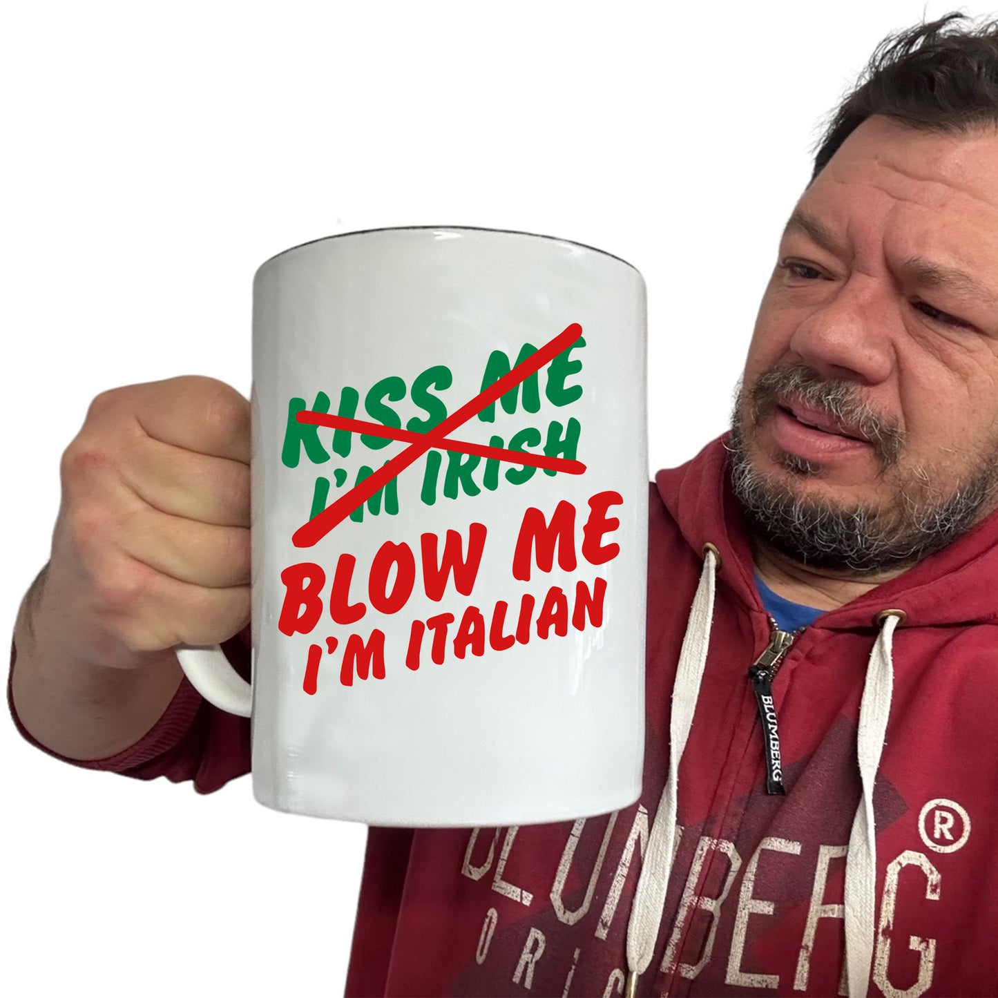 Blow Me Im Italian Italy - Funny Giant 2 Litre Mug