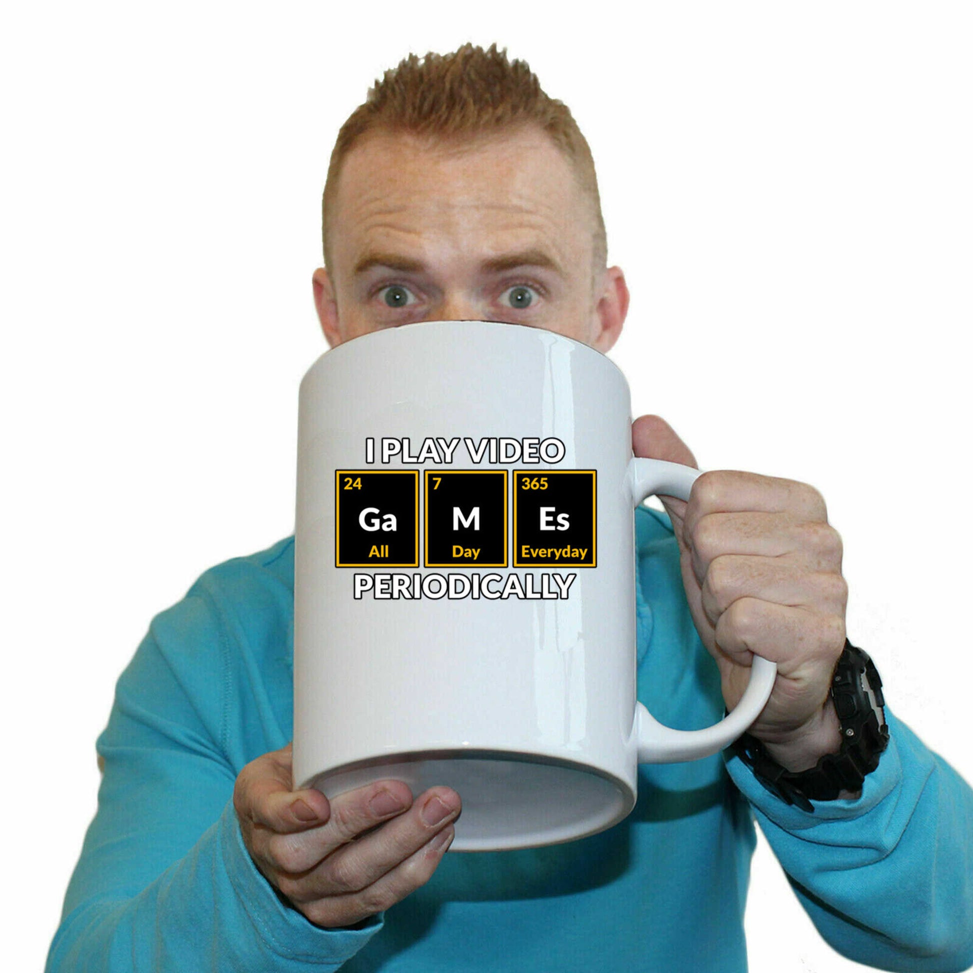 I Play Video Games Periodically Gamer - Funny Giant 2 Litre Mug