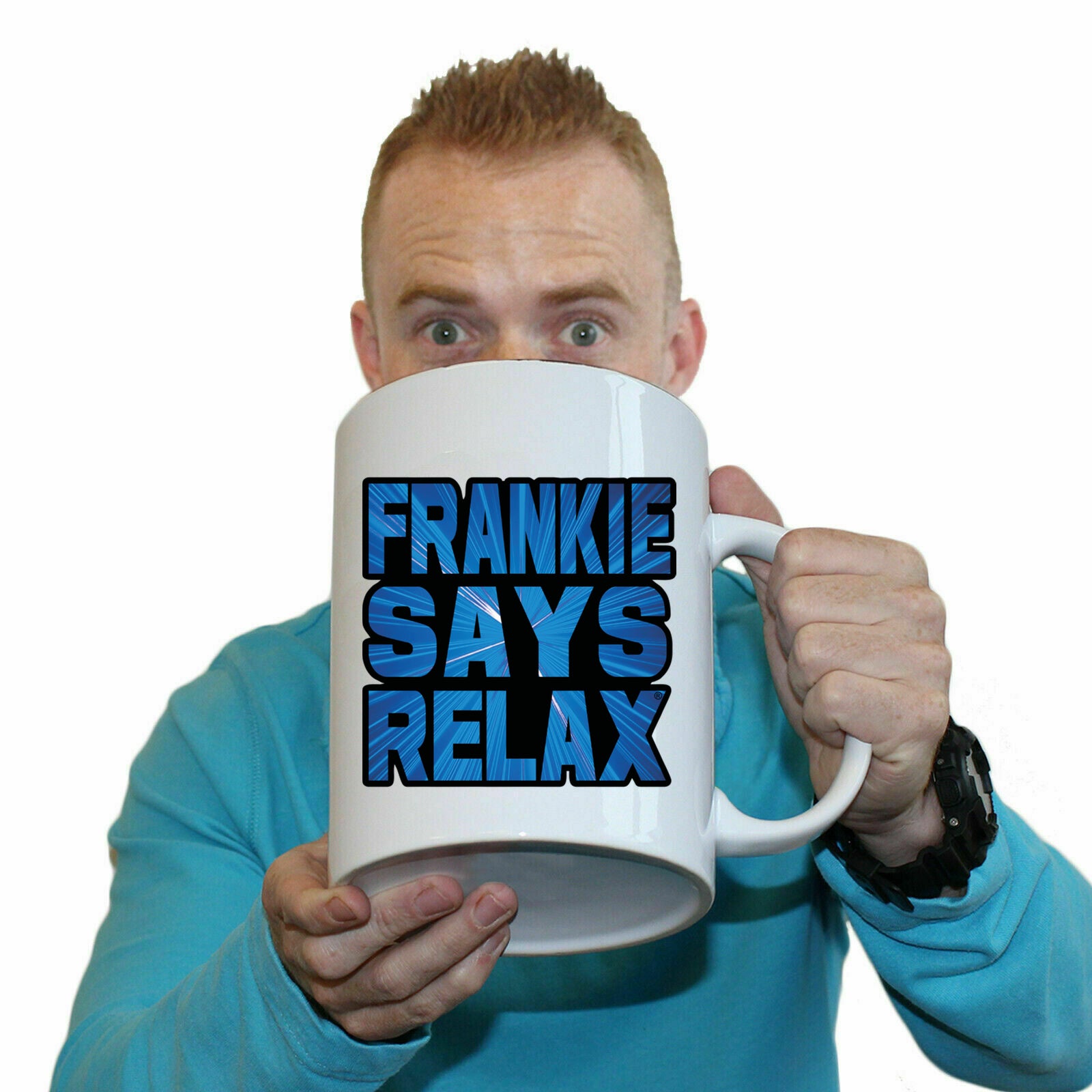 Frankie Blue Lazer - Funny Giant 2 Litre Mug