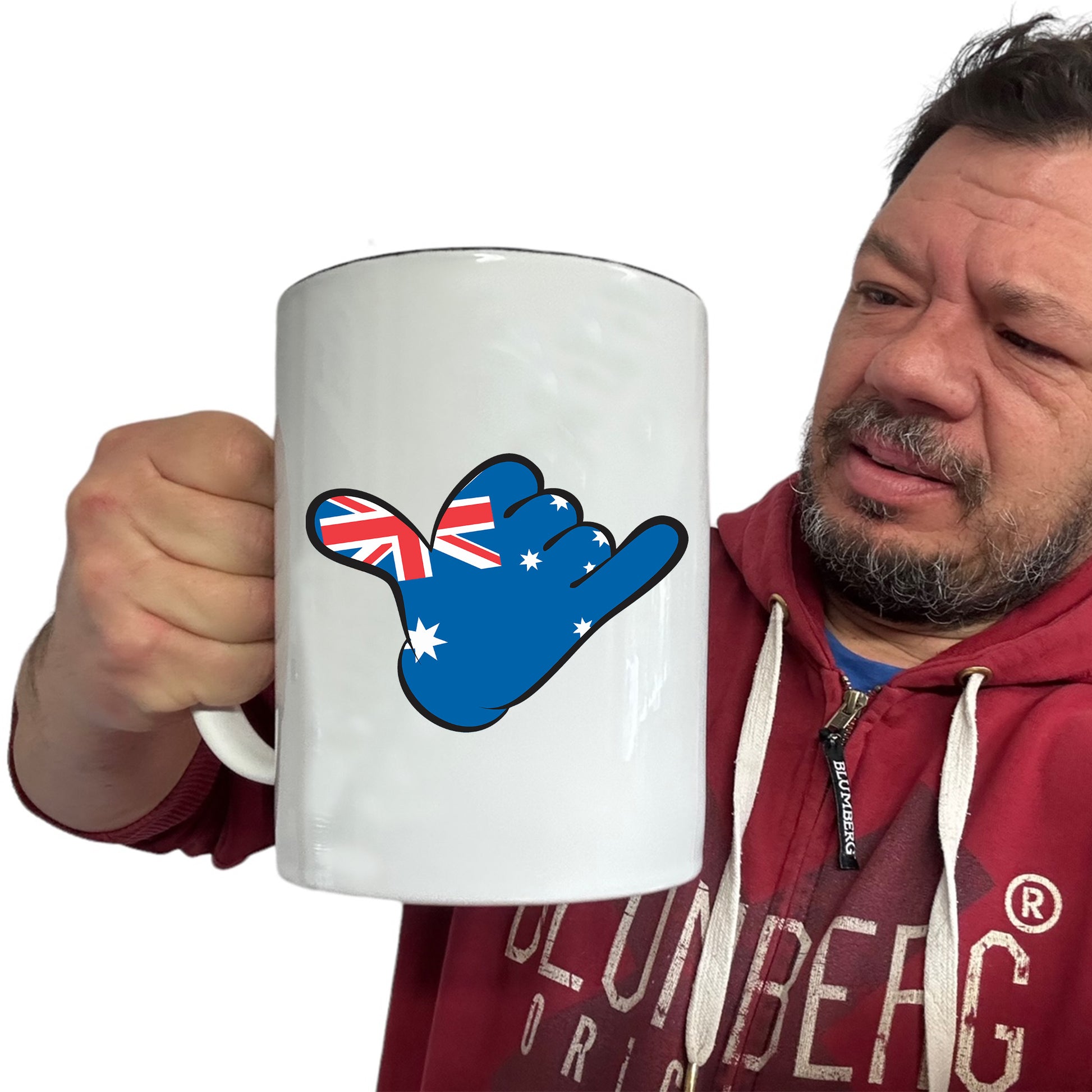 Shaka Aussie Flag - Funny Giant 2 Litre Mug