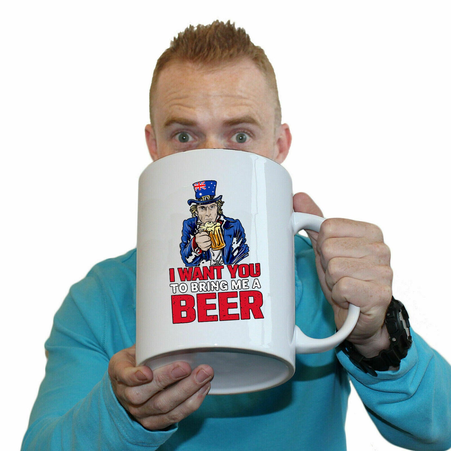 Bring Me Beer - Funny Giant 2 Litre Mug