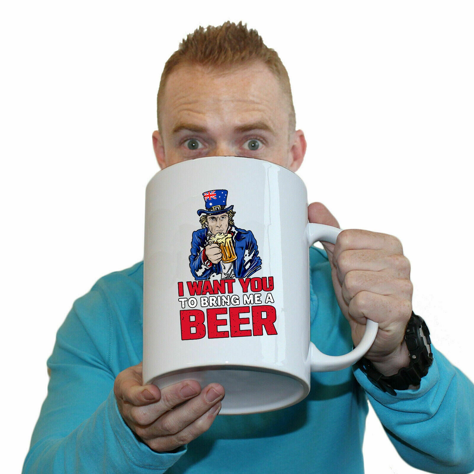 Bring Me Beer - Funny Giant 2 Litre Mug