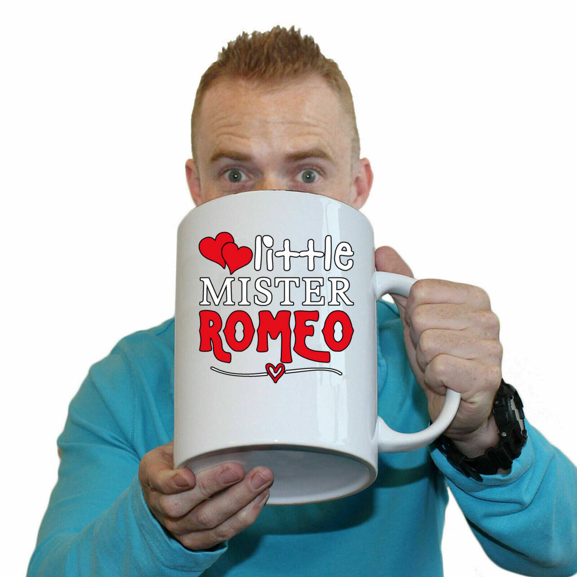 Little Mister Romeo Valentines Day - Funny Giant 2 Litre Mug