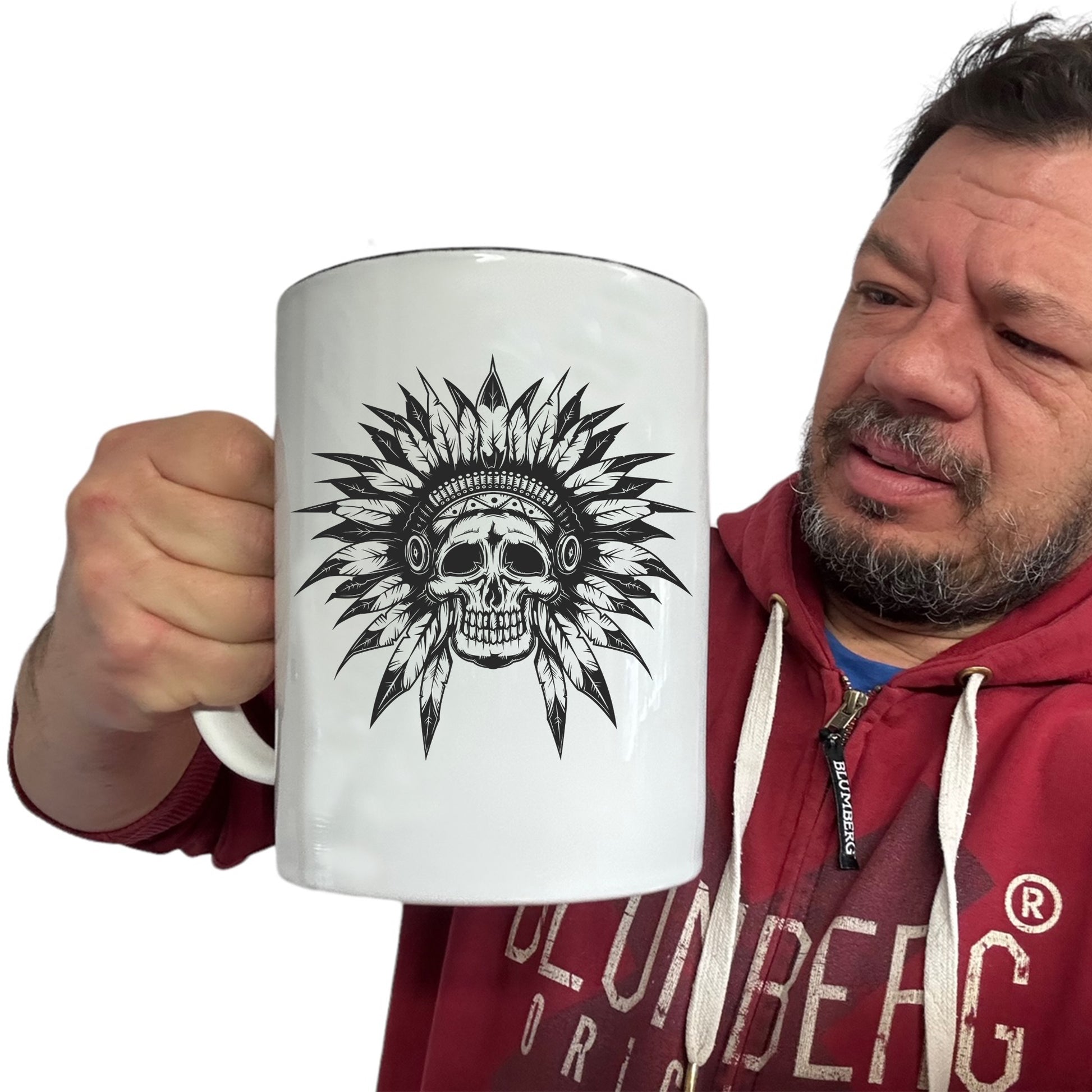 Indian Skull Chief - Funny Giant 2 Litre Mug