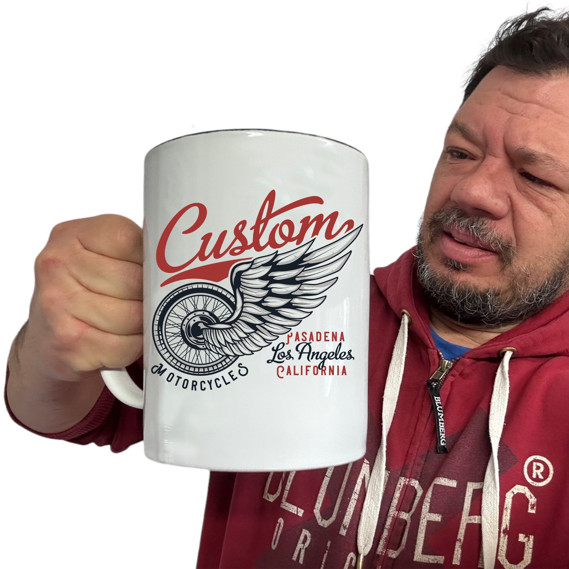 Custom Motorcycles Motorebike La California - Funny Giant 2 Litre Mug