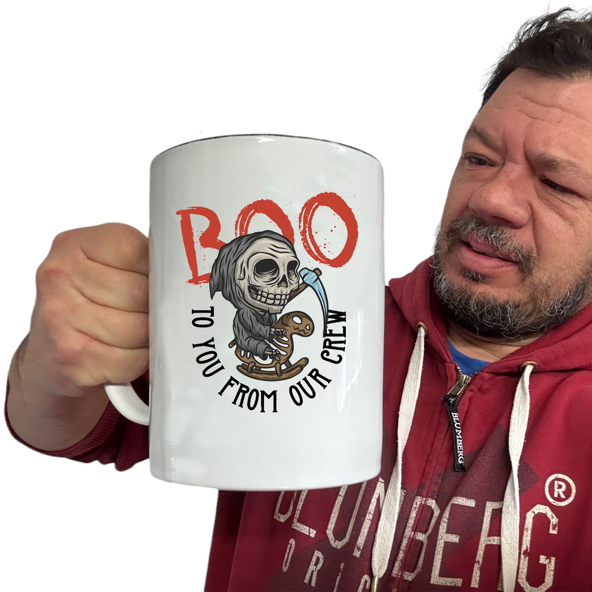 Boo To You From The Crew Halloween - Funny Giant 2 Litre Mug