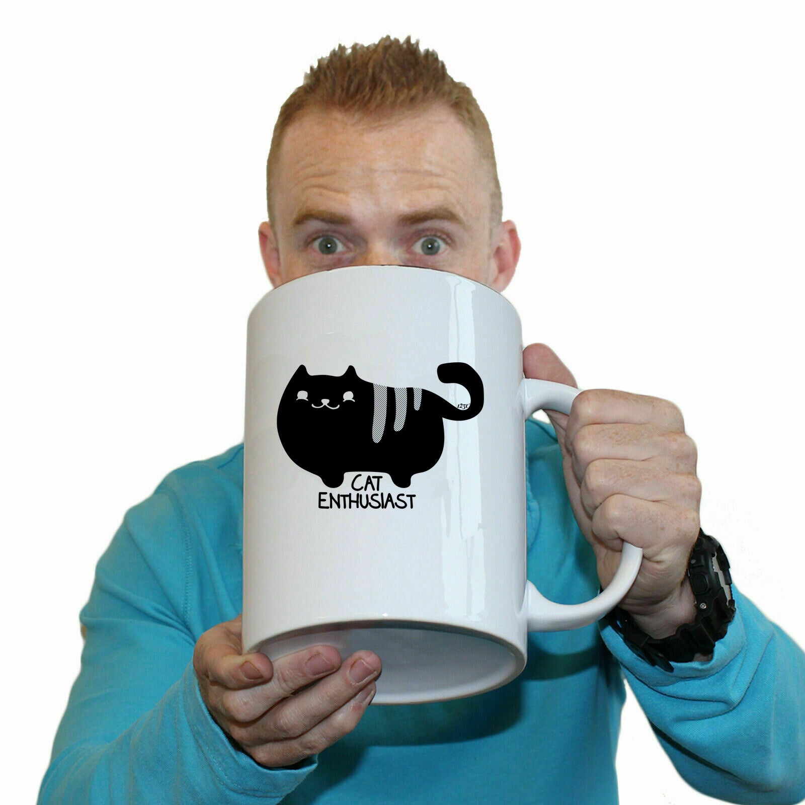 Cat Enthusiast - Funny Giant 2 Litre Mug