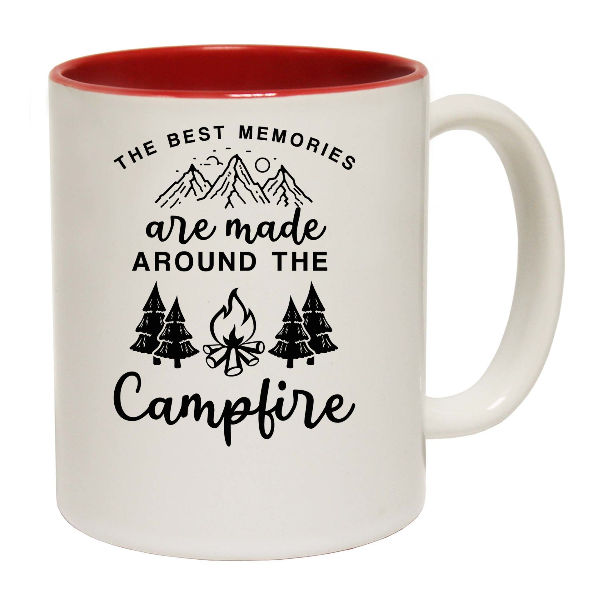 Camping Best Memories Are Made Around A Campfire - Funny Coffee Mug