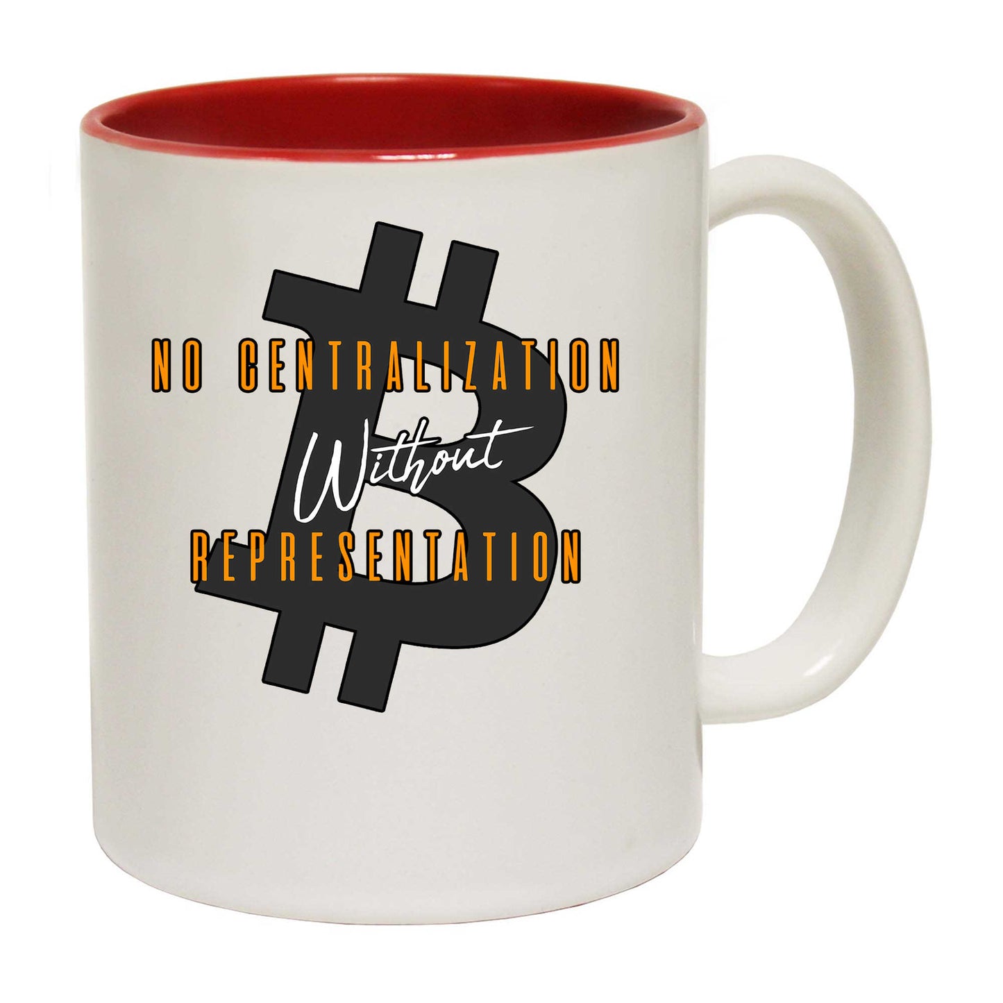 No Centralization Without Representation With Bitcoin - Funny Coffee Mug