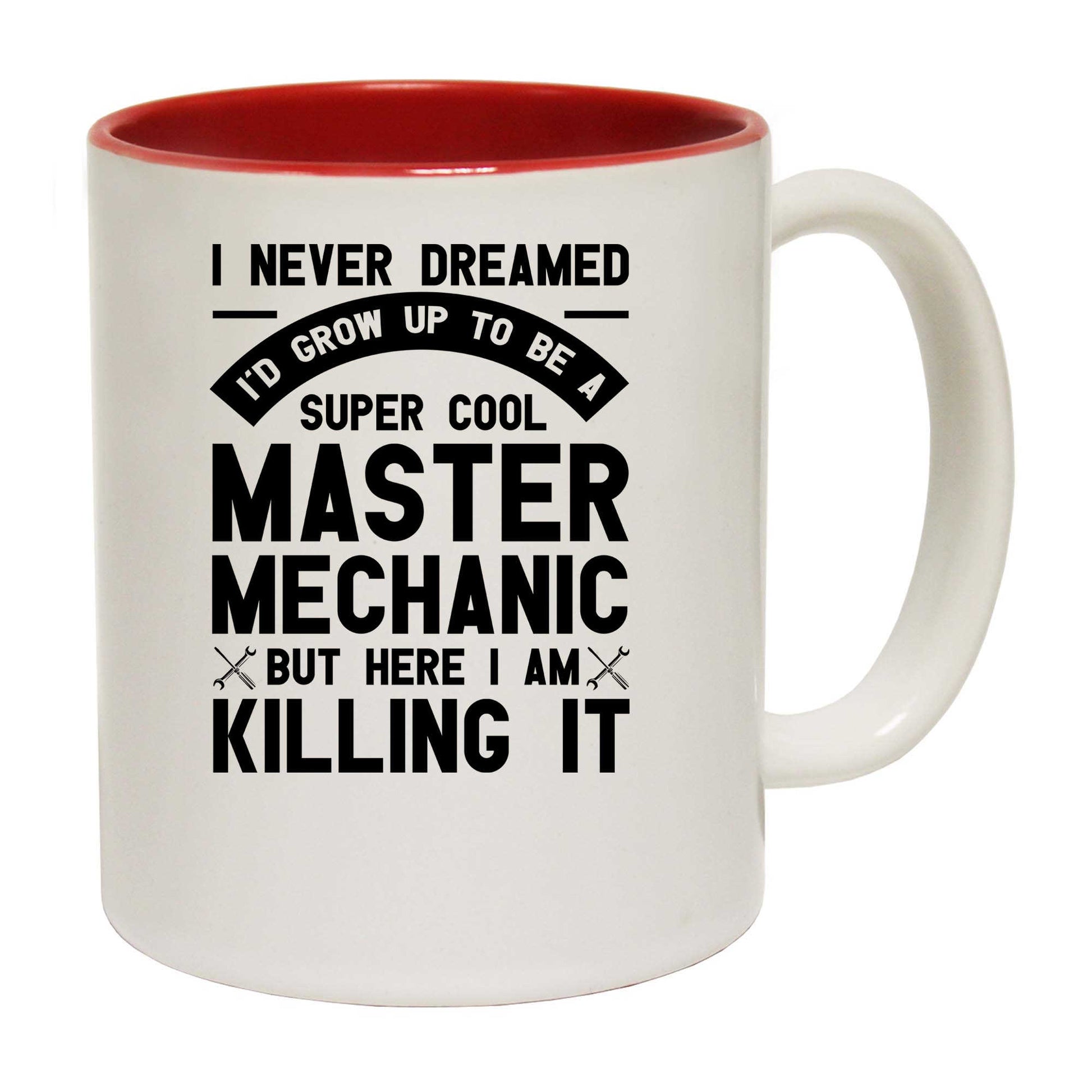 Never Dreamed Id Grow Up To Be A Master Mechanic - Funny Coffee Mug