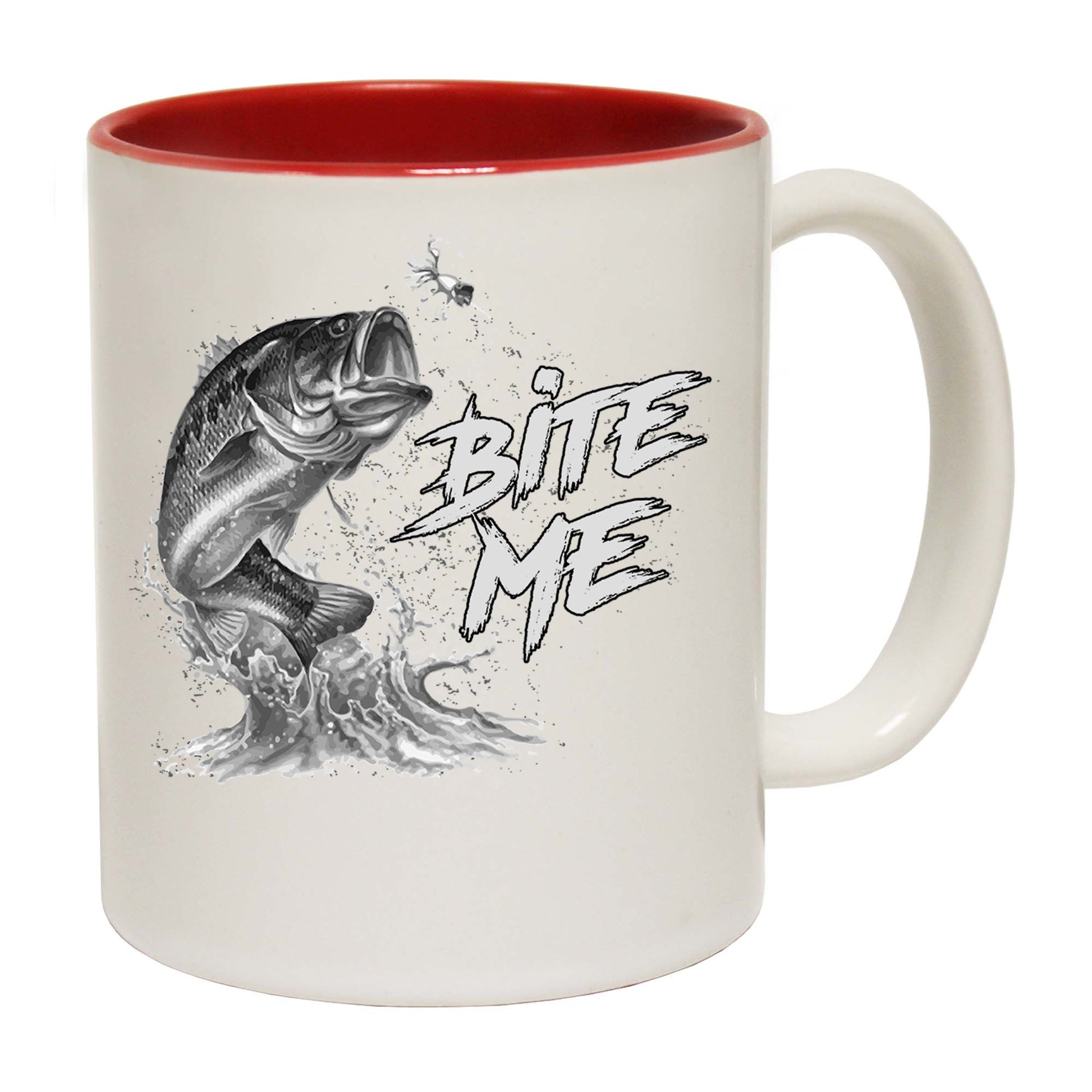 Bite Me Fishing Angling Fish - Funny Coffee Mug