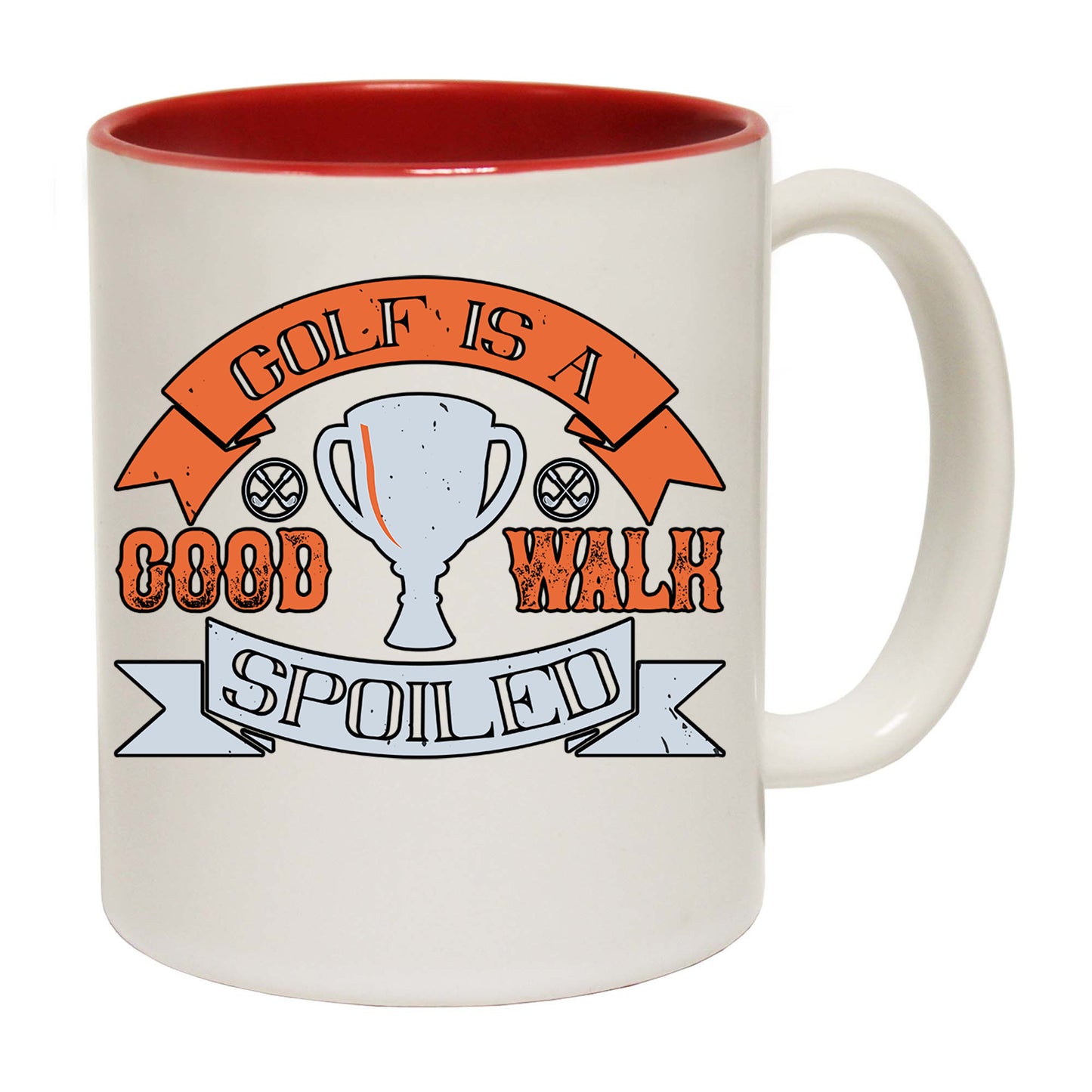 Golf My Swing Is So Bad I Look Like A Caveman Killing His Lunch - Funny Coffee Mug