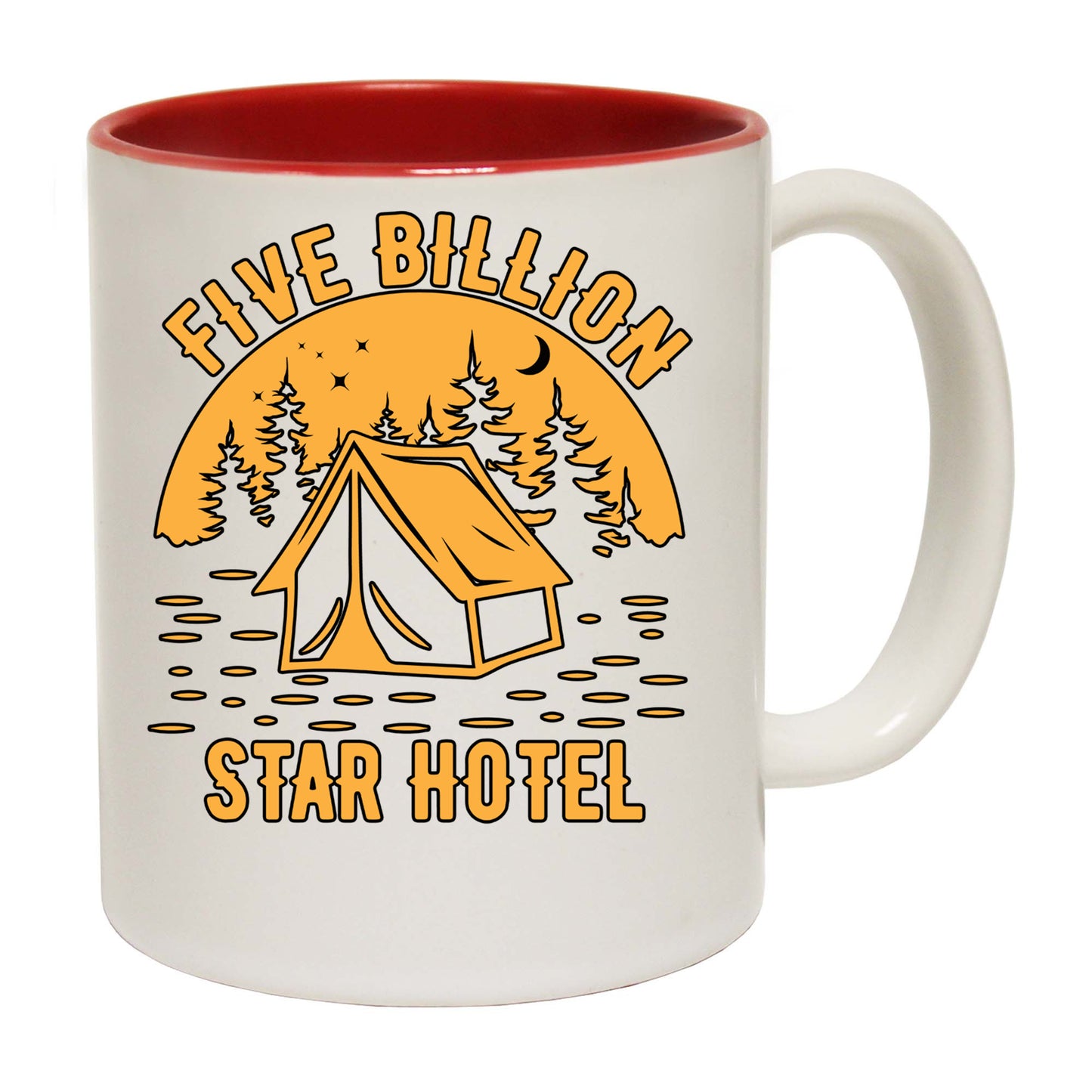 Five Billion Star Hotel Camping Tent - Funny Coffee Mug