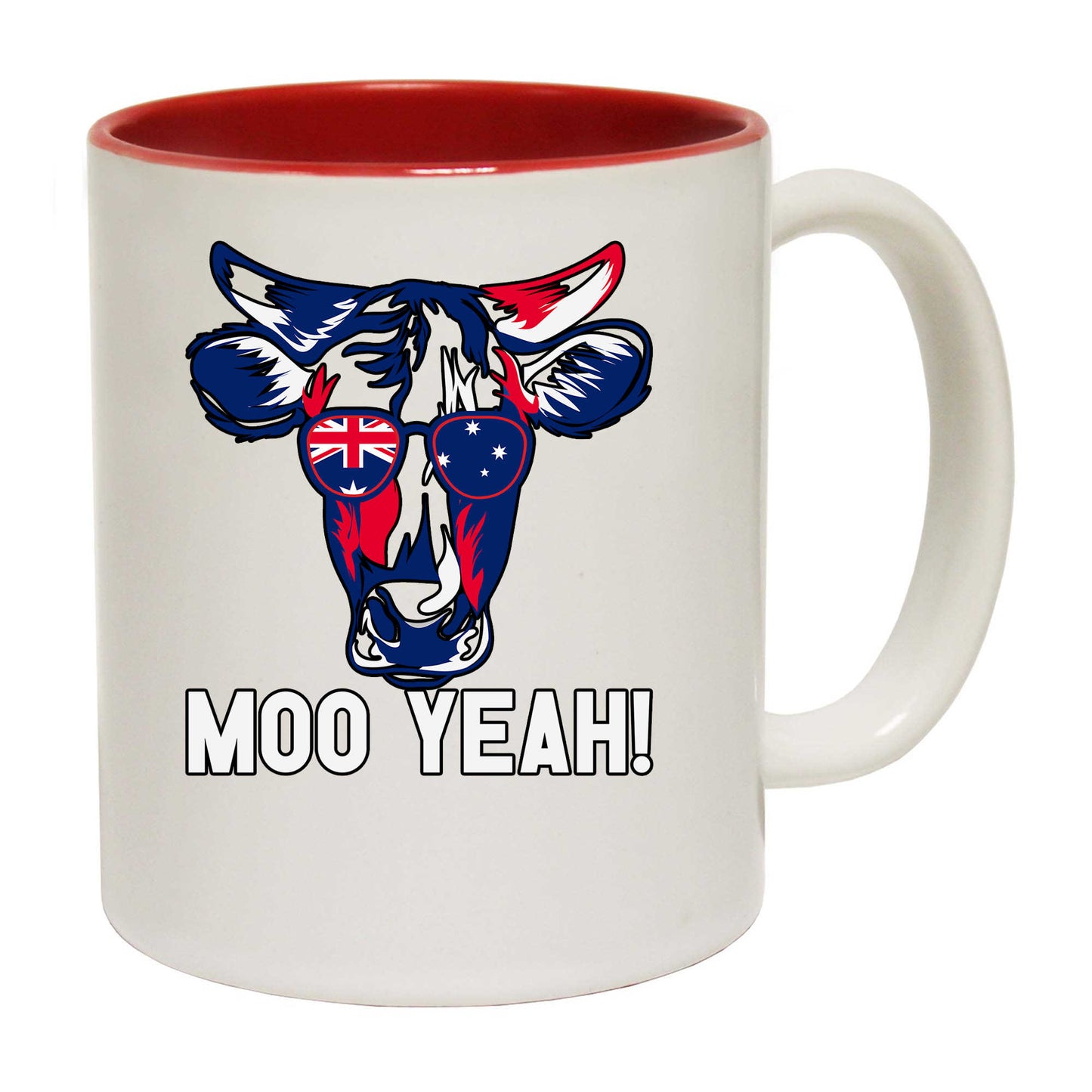 Australia Moo Yeah Flag Cow Day - Funny Coffee Mug