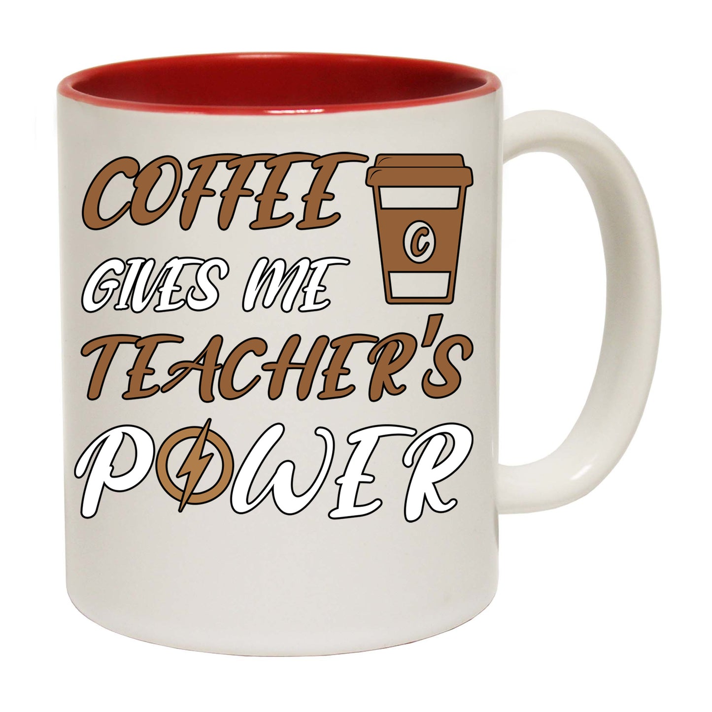 Coffee Gives Me Teacher Power - Funny Coffee Mug