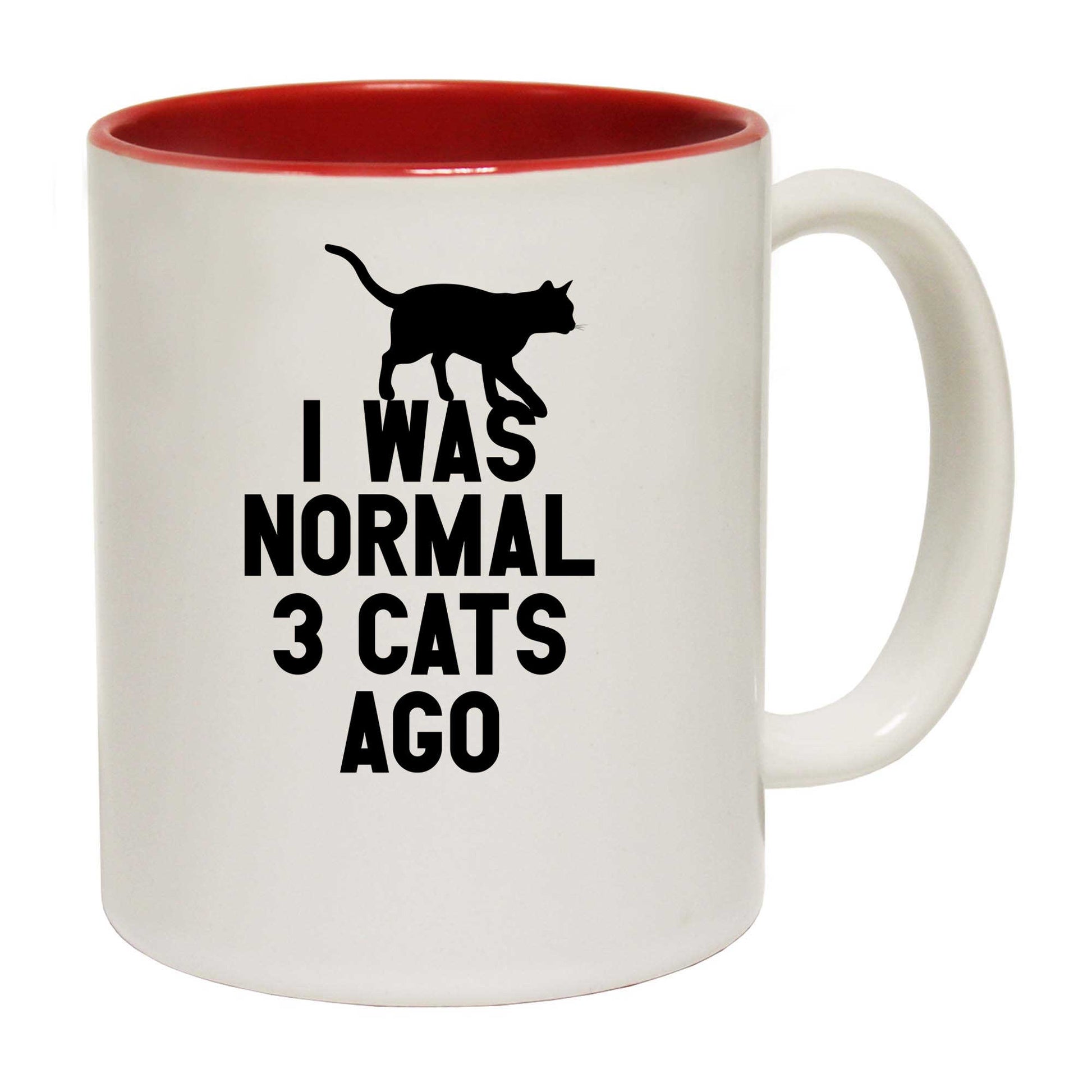 I Was Normal Three Cats Ago Cat - Funny Coffee Mug