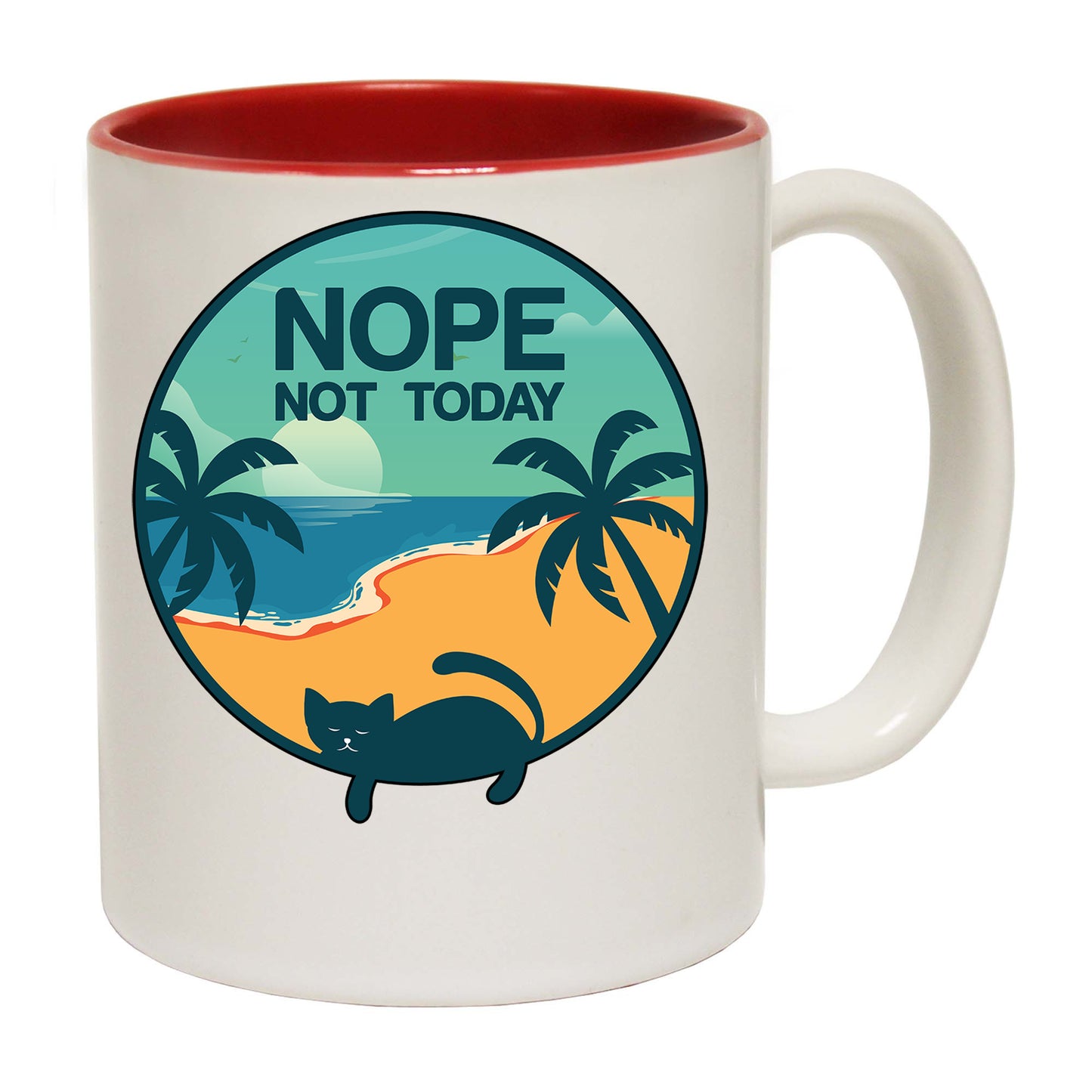 Nope Not Today Cat Kitten Pussy Cats - Funny Coffee Mug