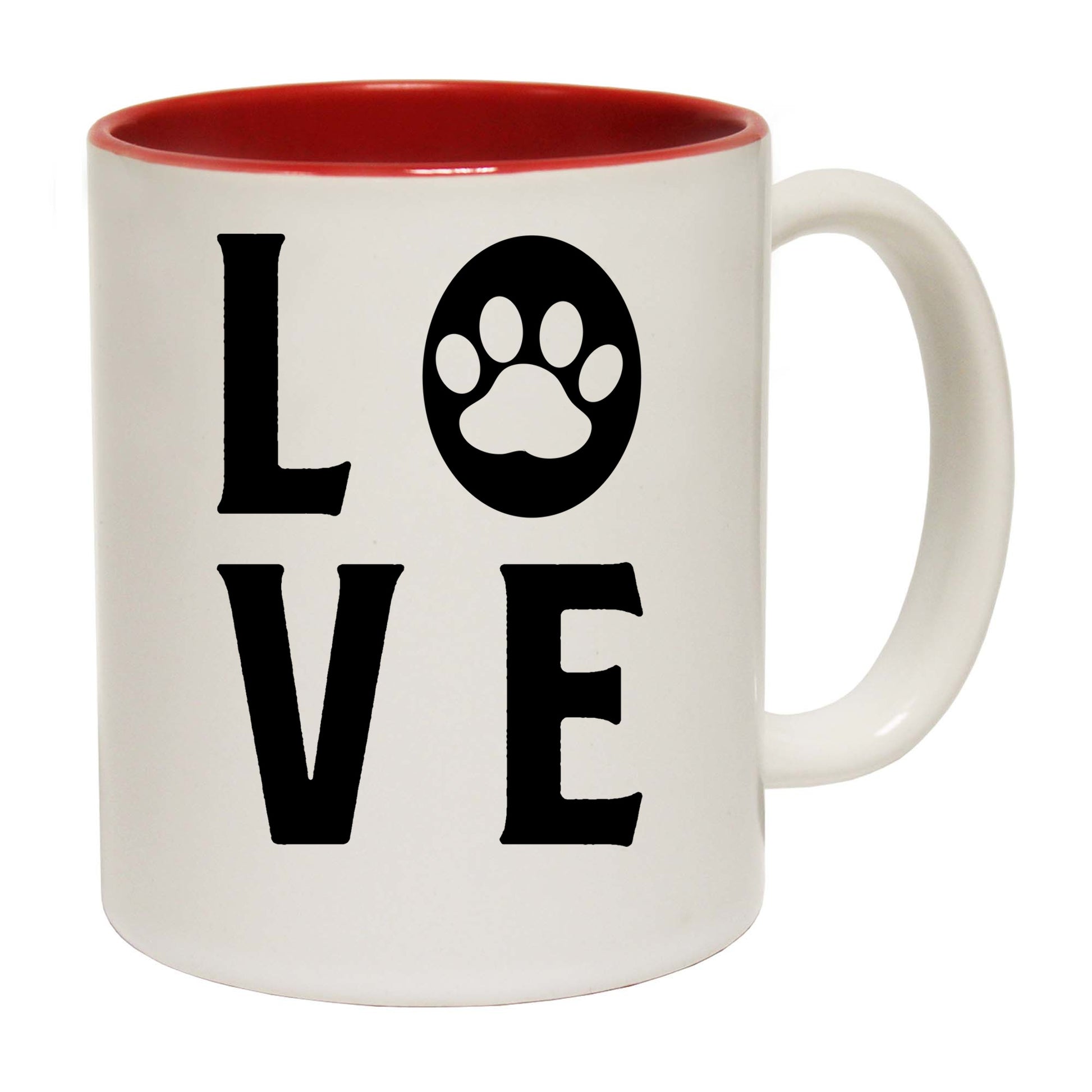 Love Puppy Dog Dog Paw Print - Funny Coffee Mug