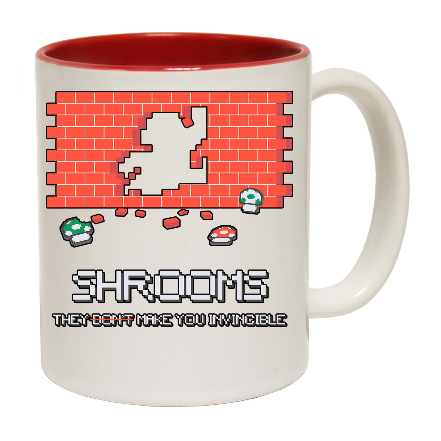 Shroom Make You Invincible Cartoon - Funny Coffee Mug